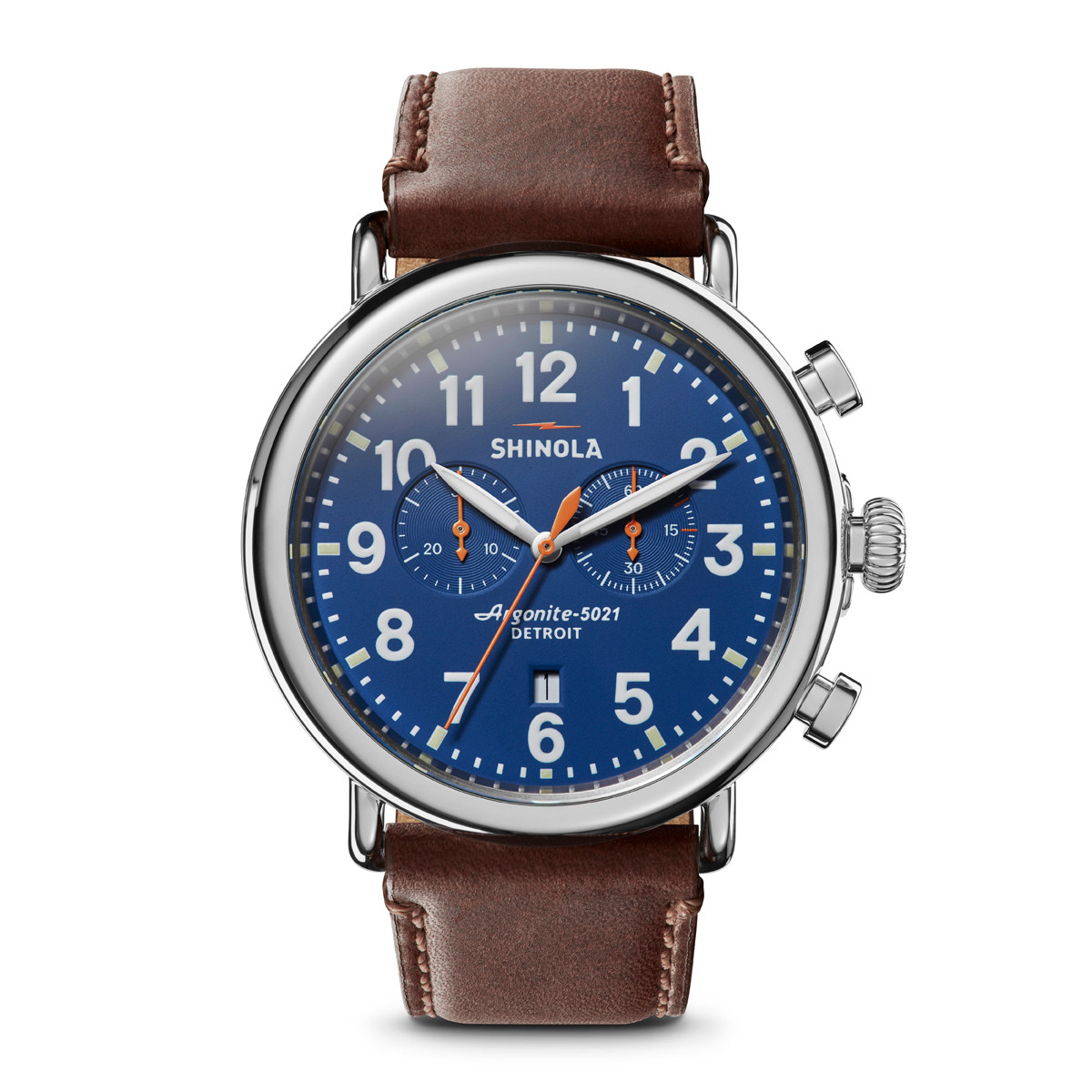テレビ shinoshino7007 Shinola 47MM Runwell Chrono Blue Men's Watch | Gage Diamonds