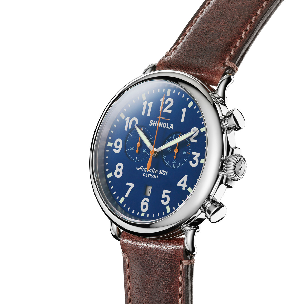 Shinola 47MM Runwell Chrono Blue Men's Watch | Gage Diamonds