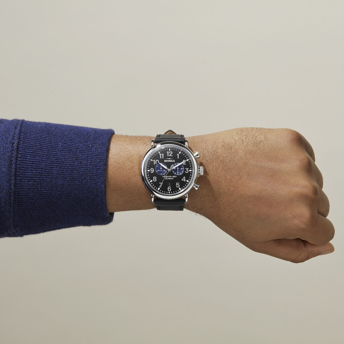 Shinola 47MM Runwell Chrono Black Men's Watch | Gage Diamonds