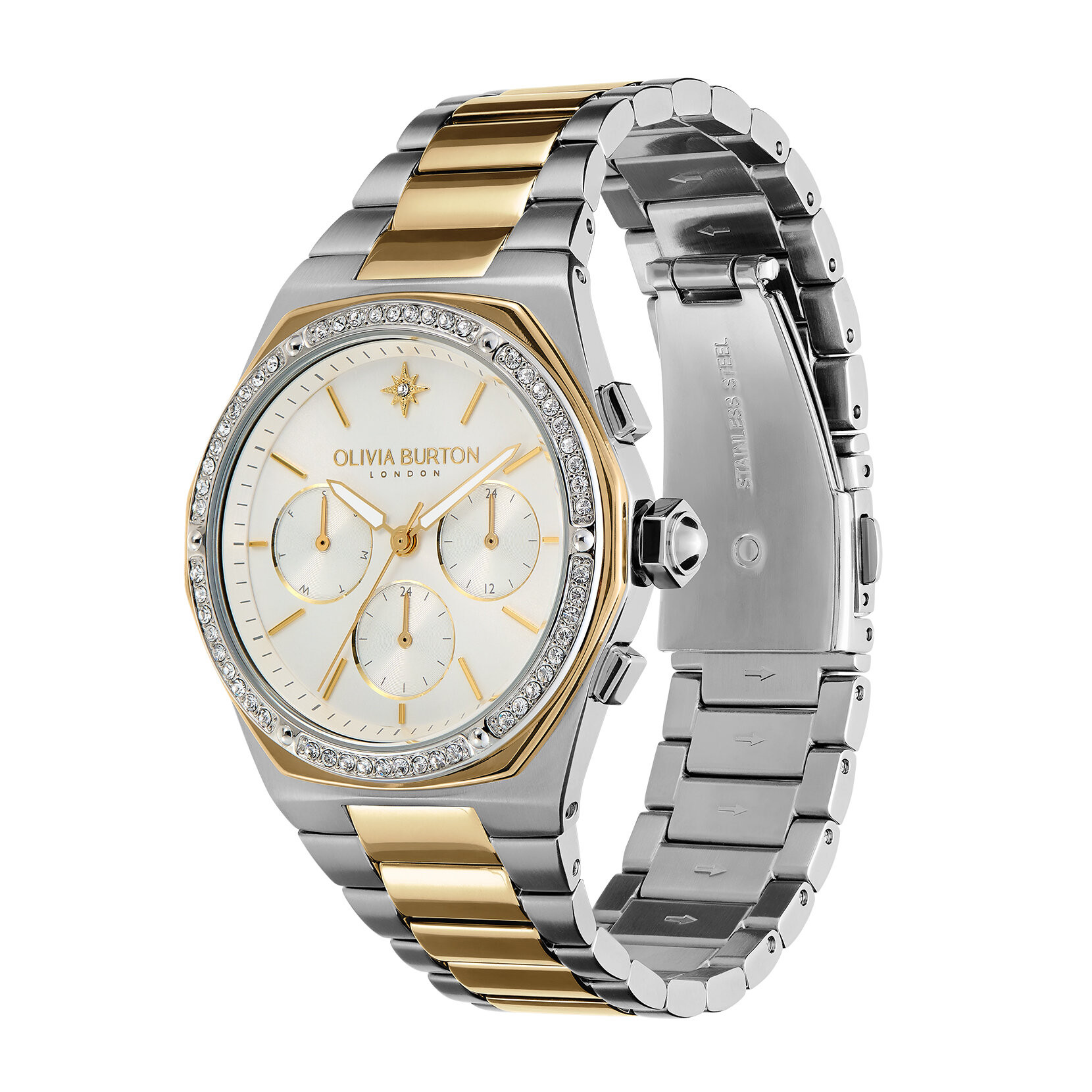 Olivia Burton 38MM Hexa Multi-Function Two-Tone Women's Watch