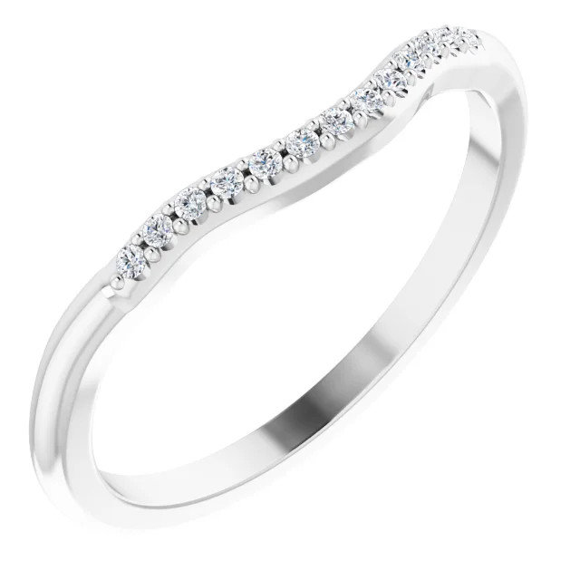 curved diamond wedding ring