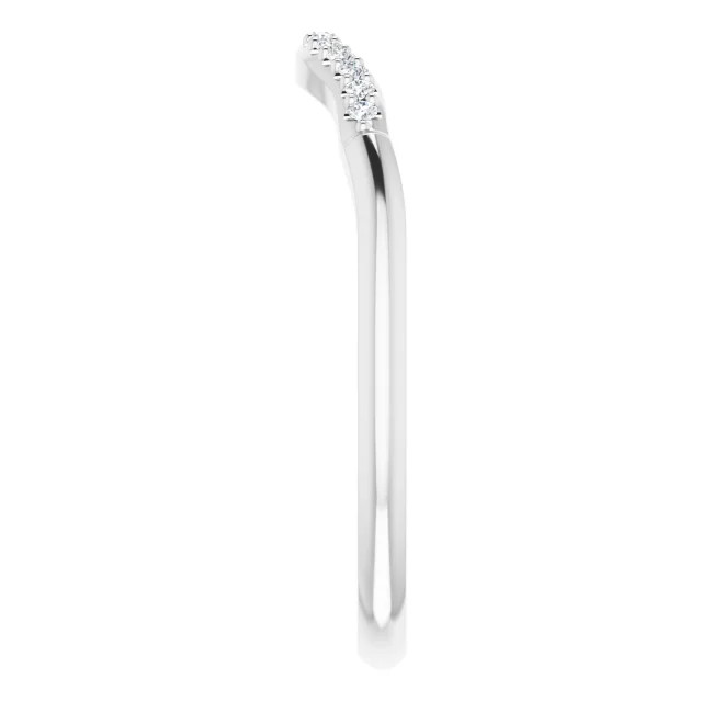 curved diamond wedding ring