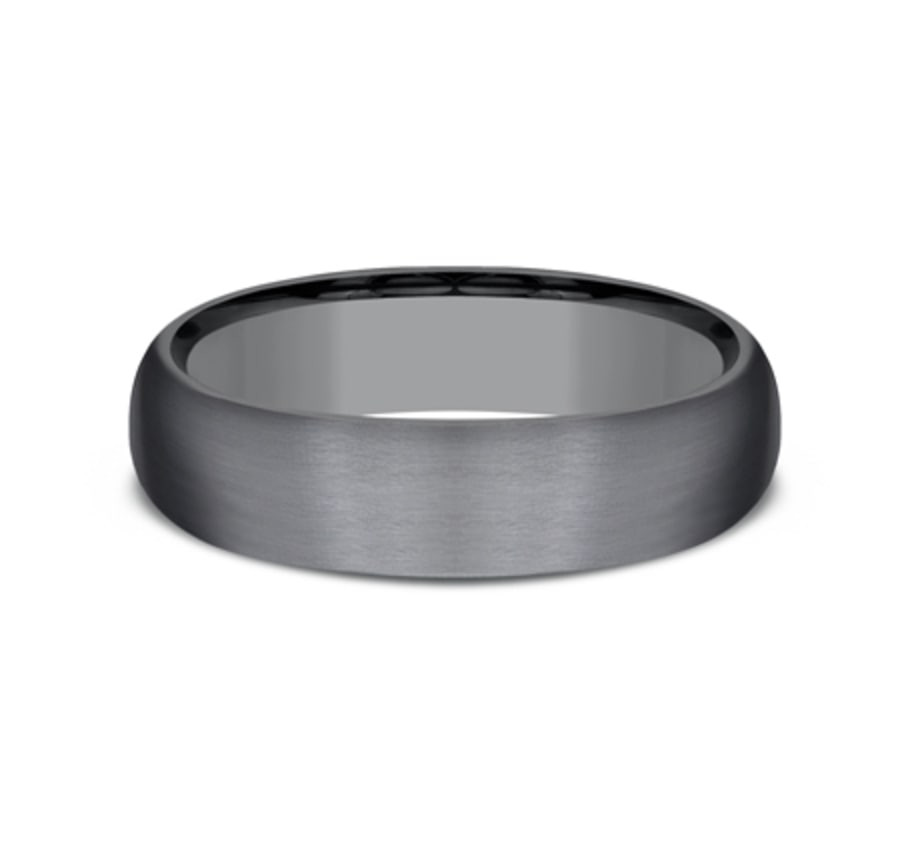 The Watchman 6.00 mm Dark Tantalum Satin Finish Wedding Ring