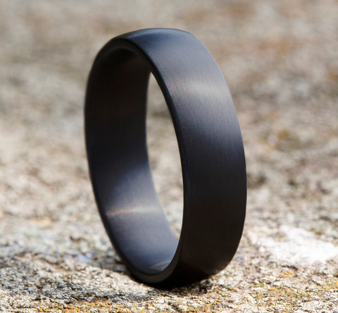 The Watchman 6.00 mm Dark Tantalum Satin Finish Wedding Ring