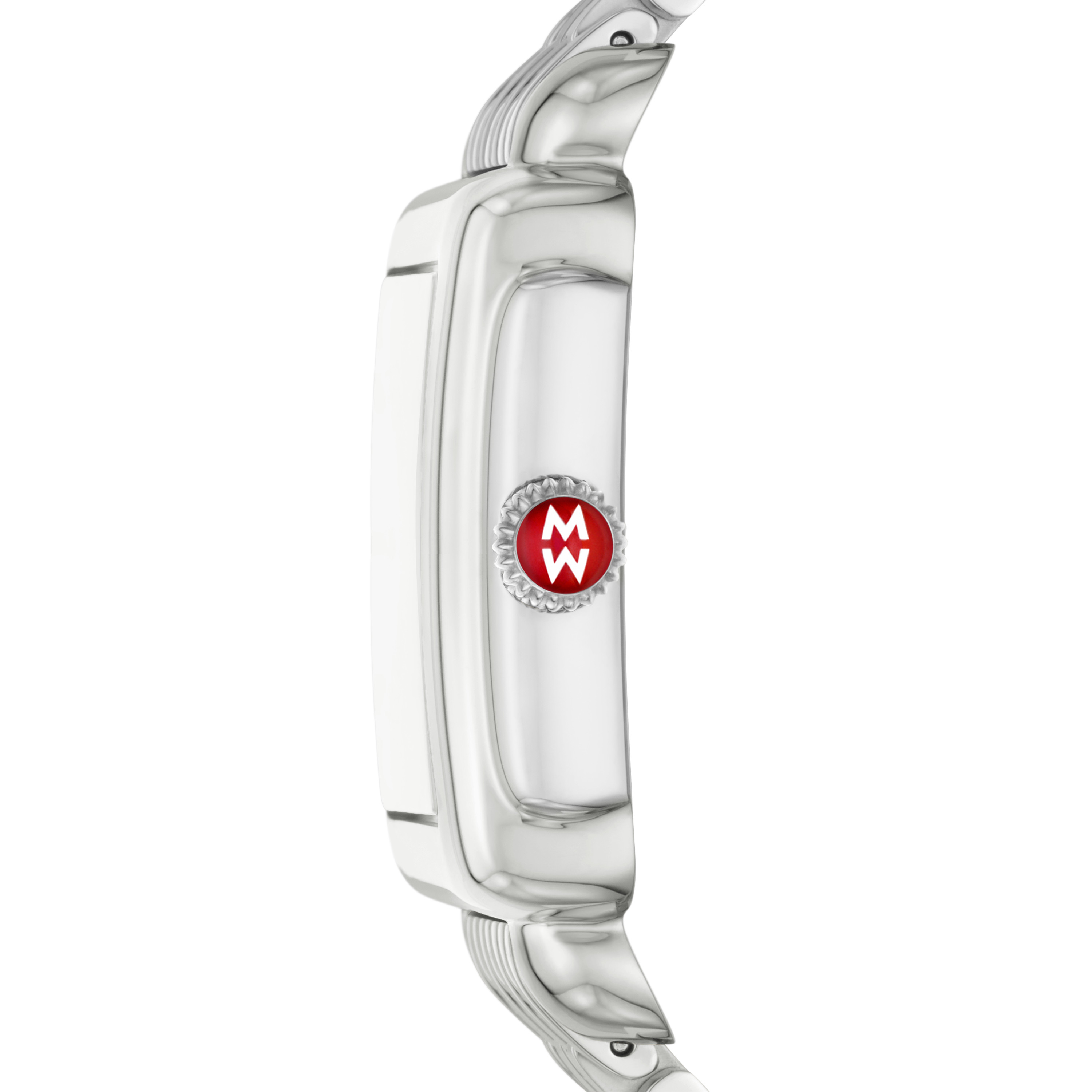 MICHELE 29MM Deco Mid Stainless Diamond Dial Watch | Gage Diamonds