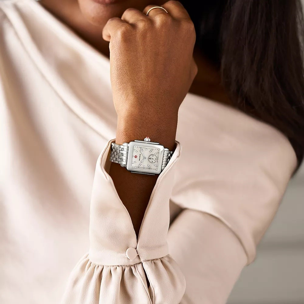 Michele deconet （ミケーレ デコネ）4/4サイズ⭐️最終価格⭐️ MICHELE 29MM Deco Mid Stainless Diamond Dial Watch | Gage Diamonds