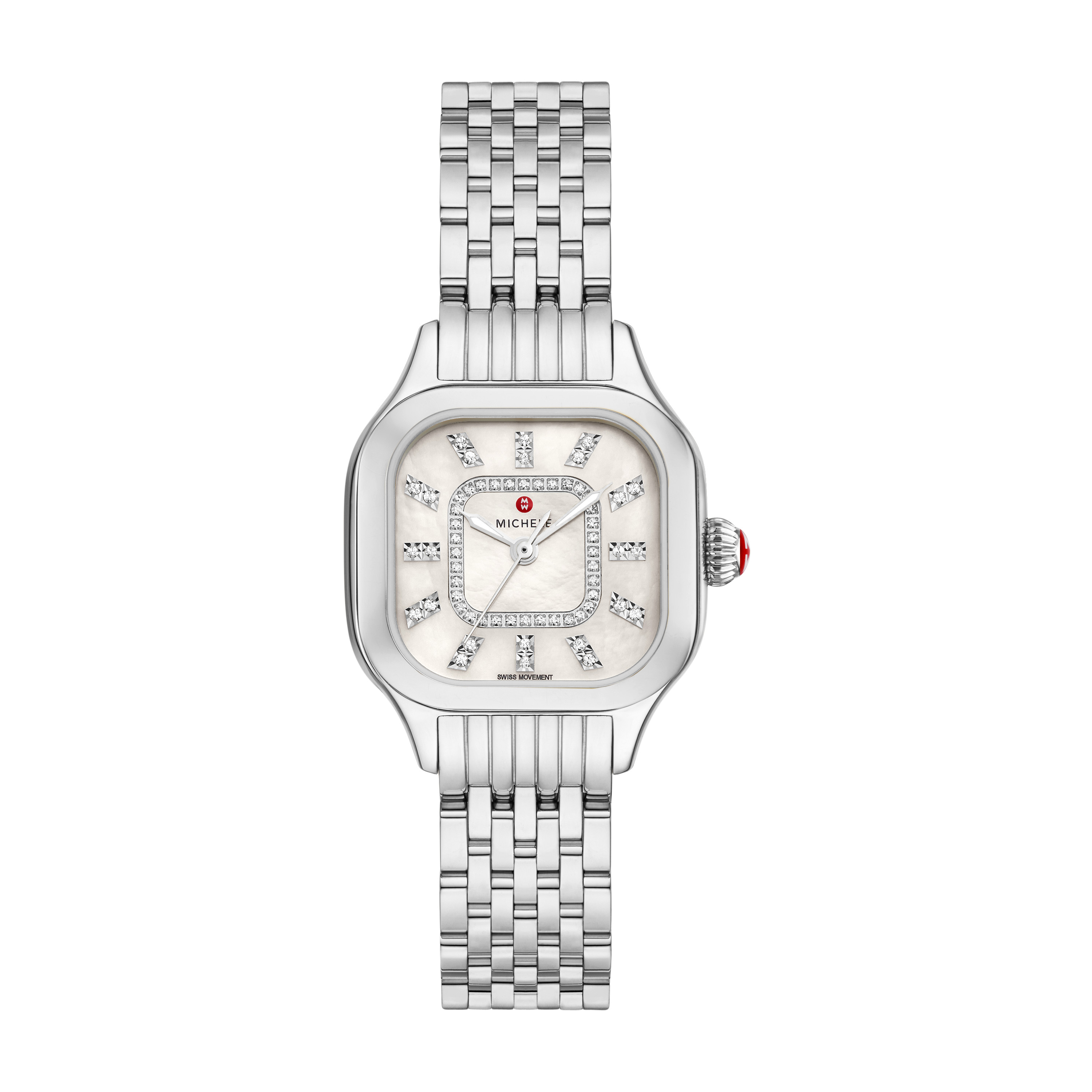 MICHELE 29MM Meggie Stainless Steel Diamond Dial Watch | Gage