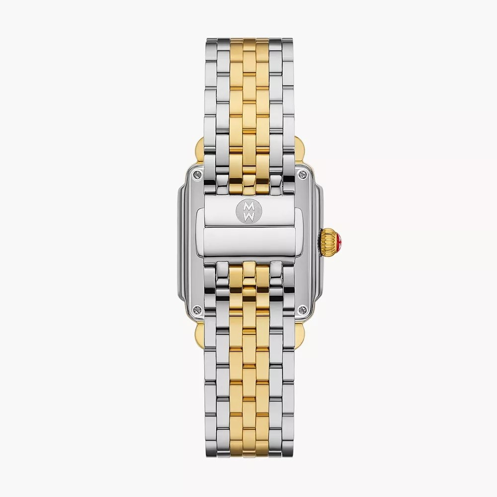 MICHELE 31MM Deco Madison Mid Two-Tone 18K Gold-Plated Diamond