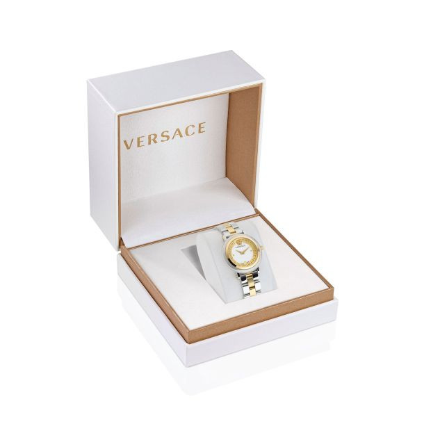 Versace Greca Flourish Two-Tone Women's Watch 35 MM #VE7F00423
