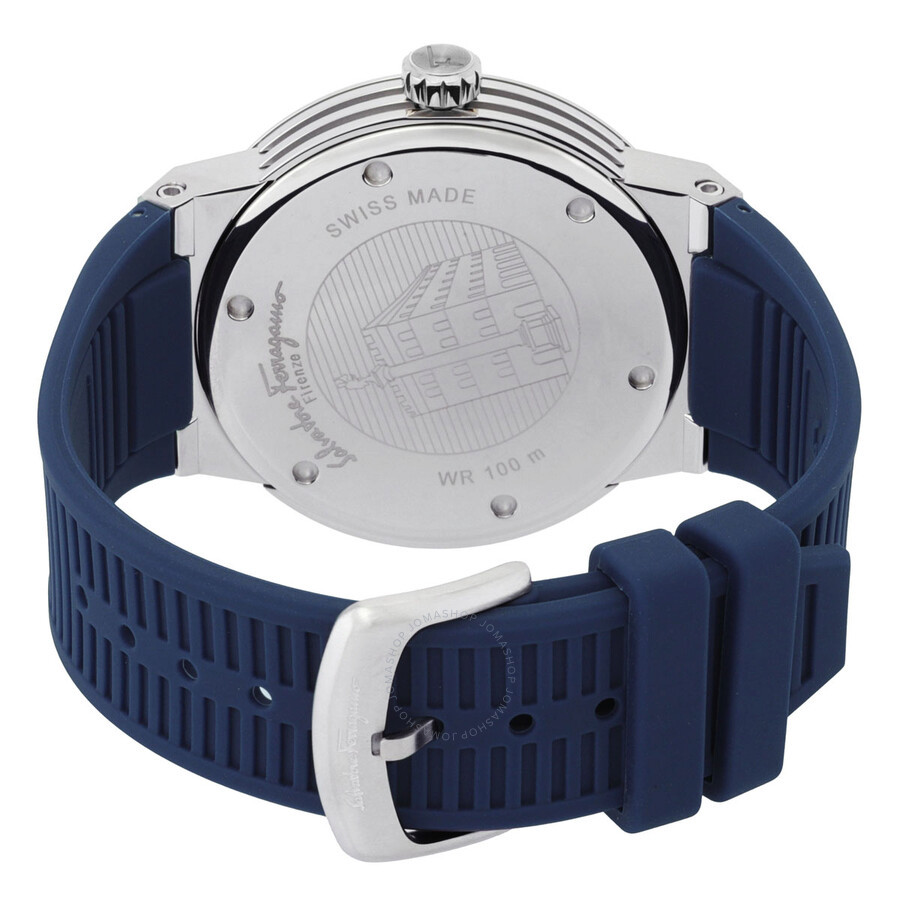 Ferragamo Men's F-80 Quartz Blue Dial Men's Watch - Gage Diamonds Ferragamo Men's F-80 Quartz Blue Dial Men's Watch - Gage Diamonds
