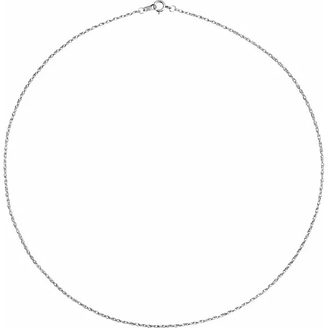 Platinum 1.3 mm Rope Chain