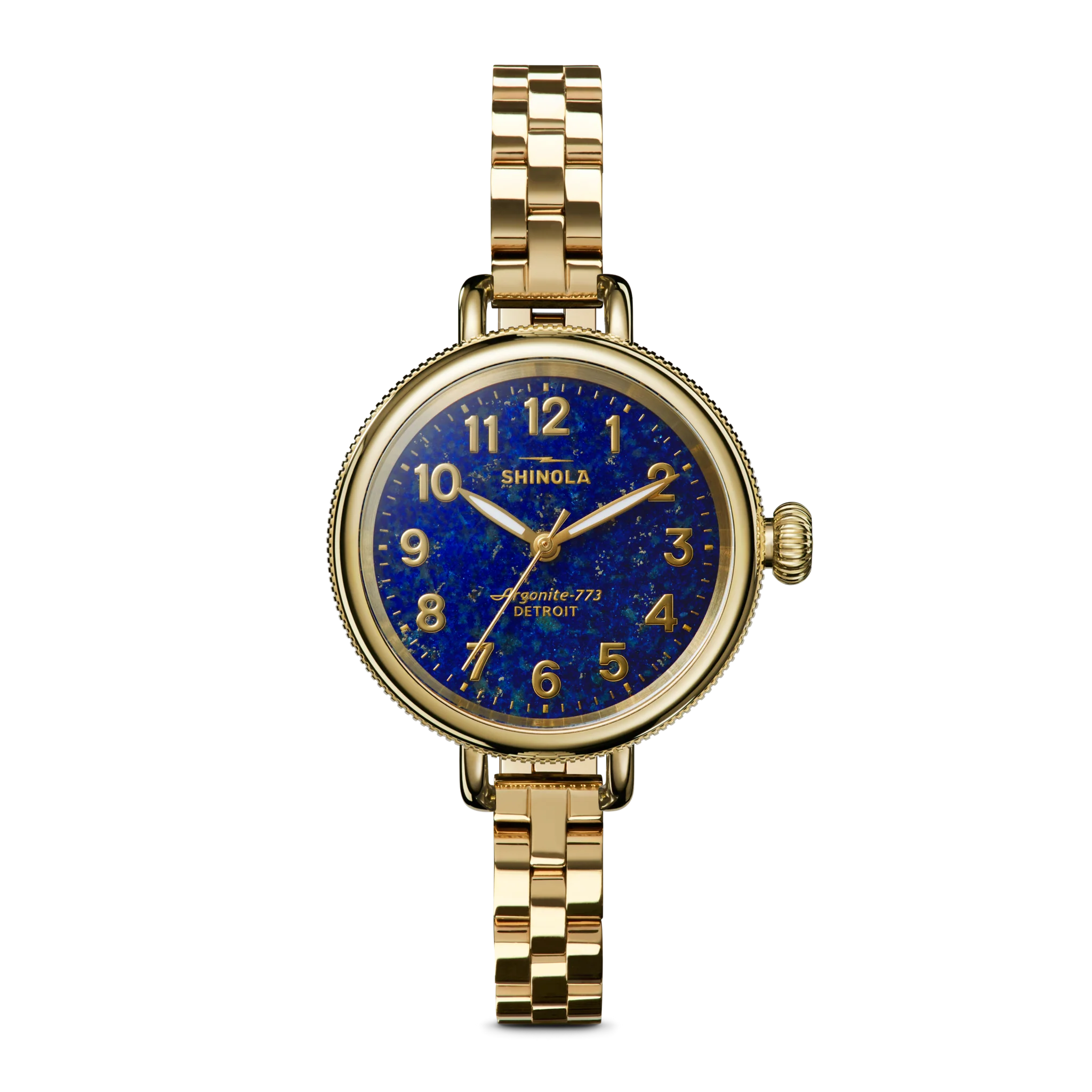Shinola Birdy Lapis Gold Women's Watch
