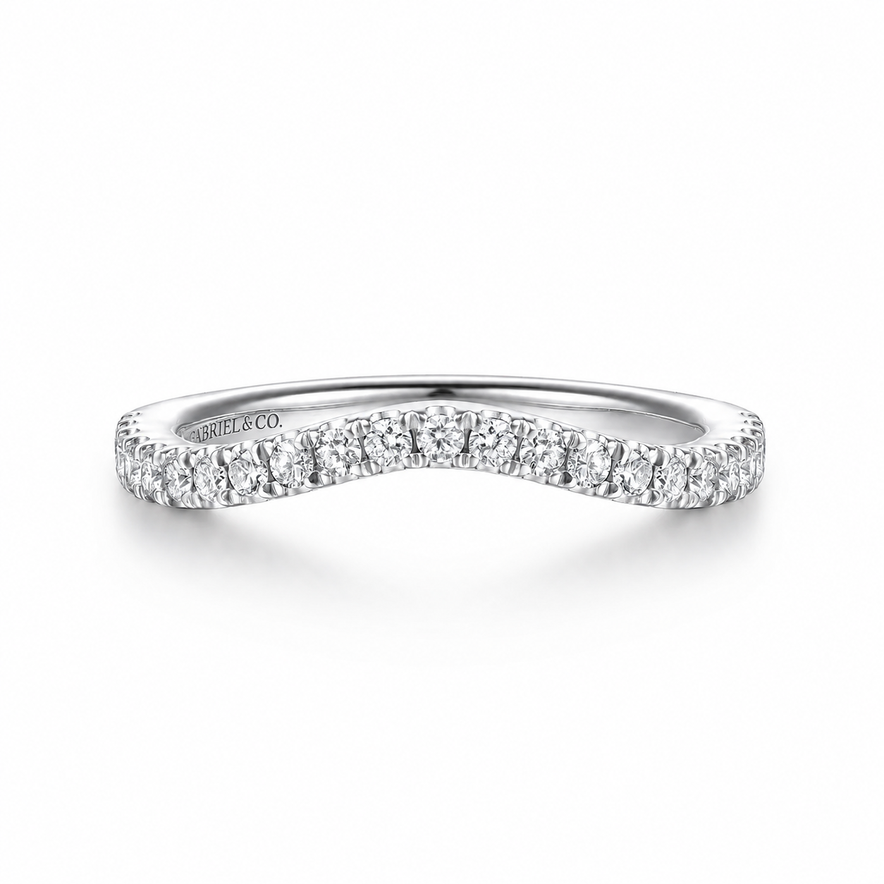 Selene Curved Diamond Matching Wedding Band