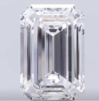 Emerald 5.07ct D VVS1 Lab Grown Diamond