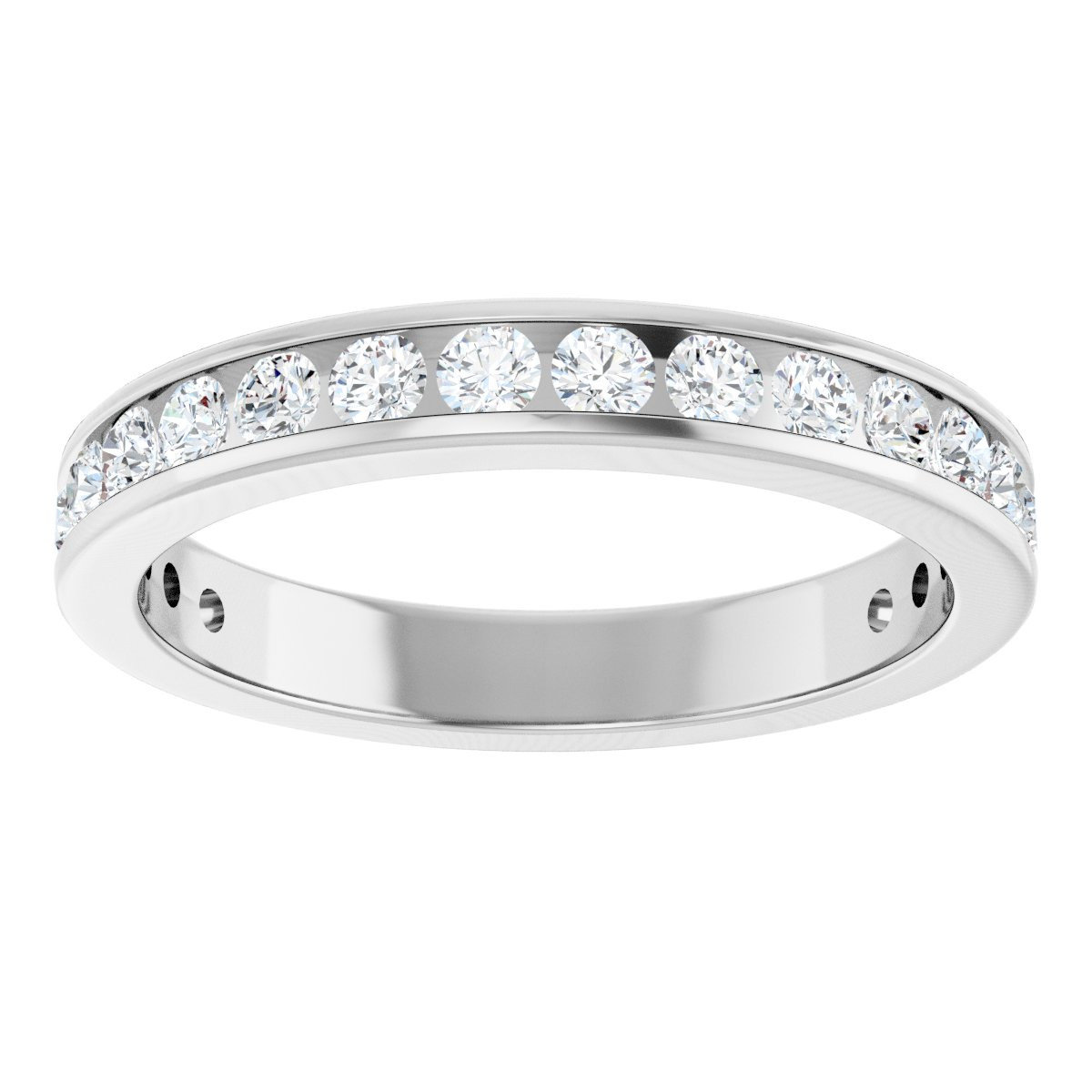 Collins Channel-Set Anniversary Band (Round)