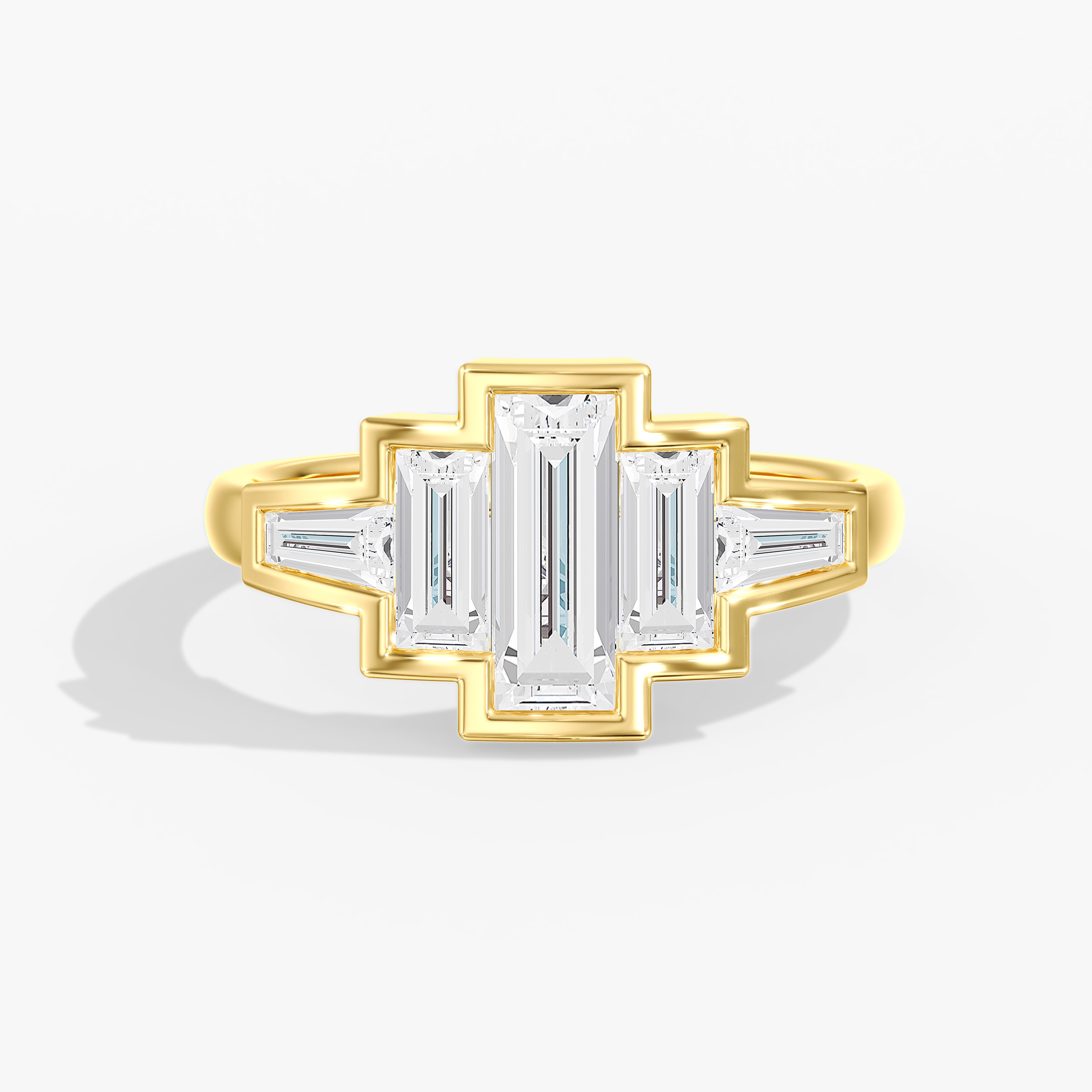Baguette Bezel Pinky Ring