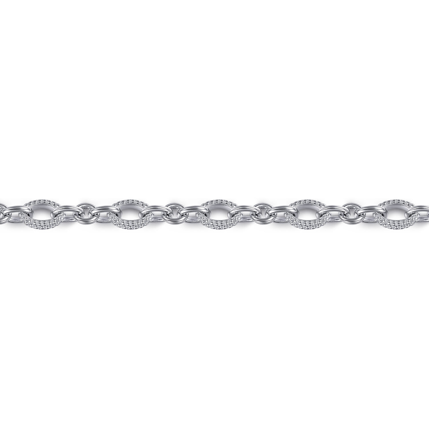 925 Sterling Silver Bujukan Link Chain Bracelet