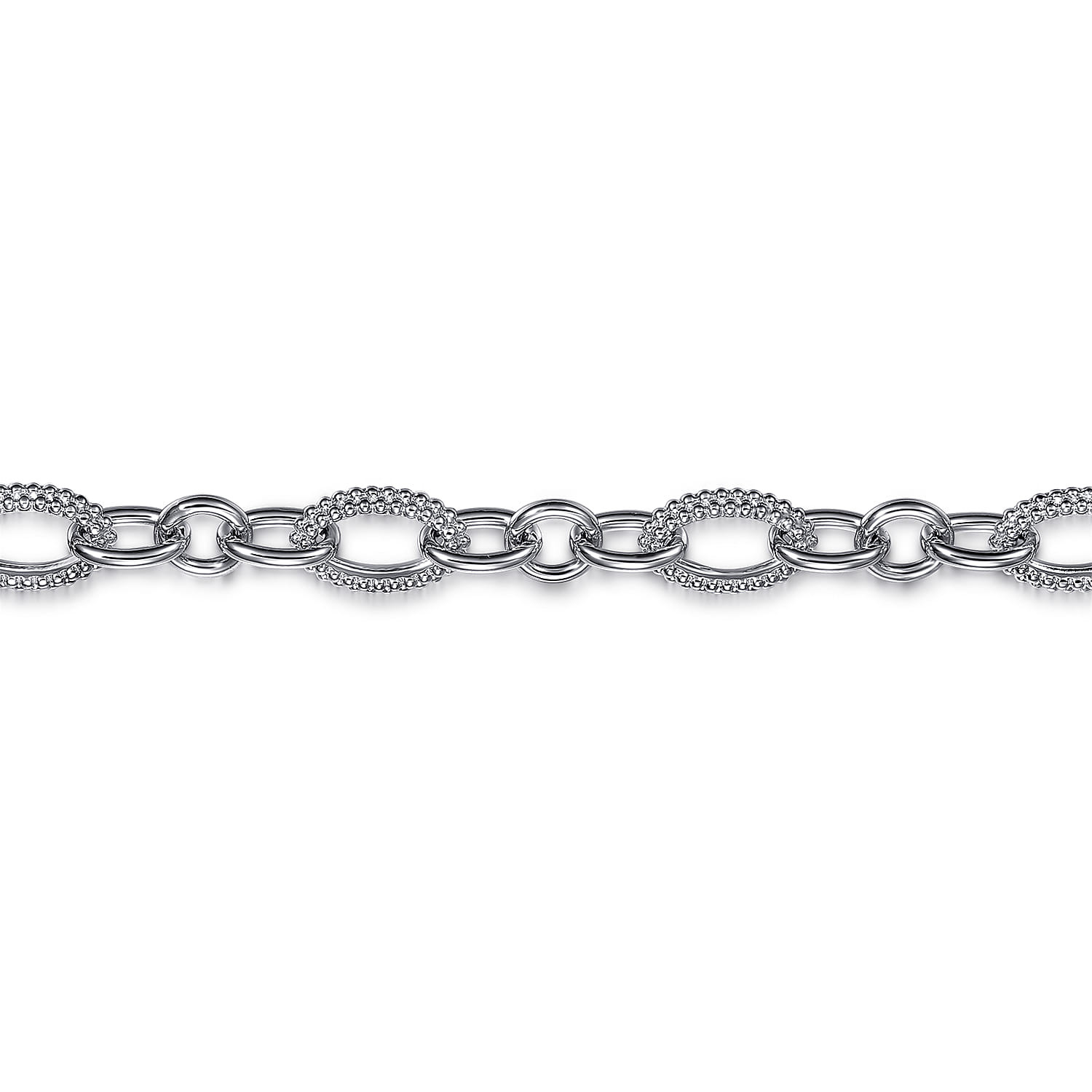 925 Sterling Silver Link Chain Bracelet-Bujukan