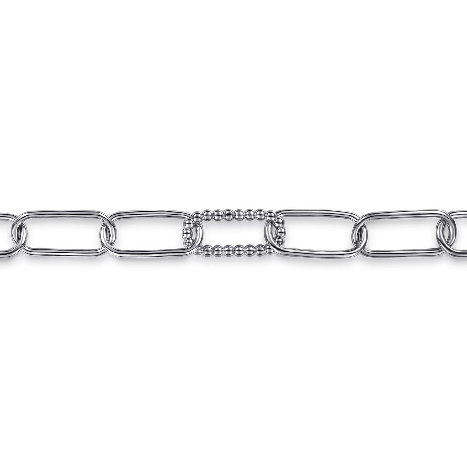 925 Sterling Silver Bujukan Link Chain Bracelet