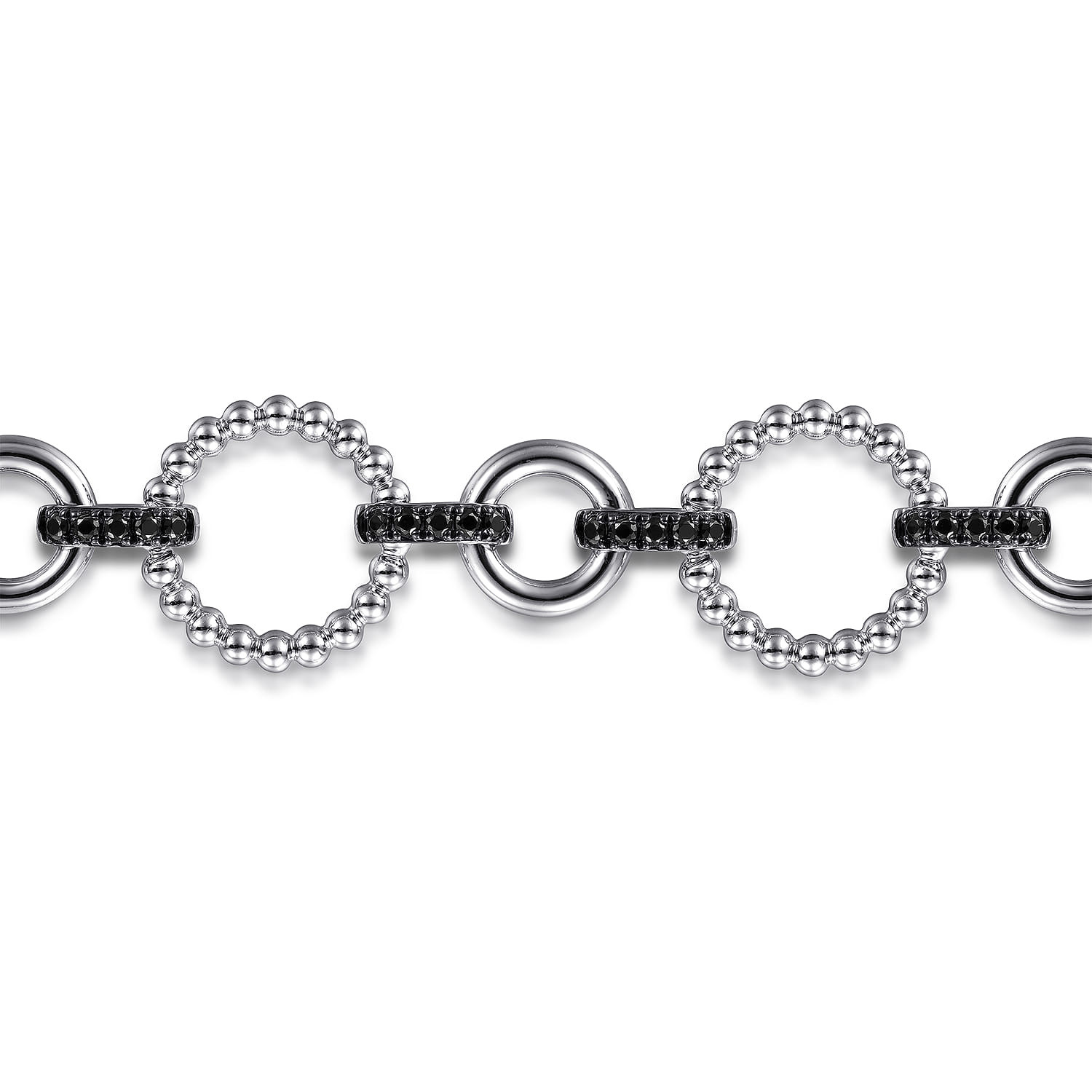 925 Sterling Silver Bujukan Link Tennis Bracelet