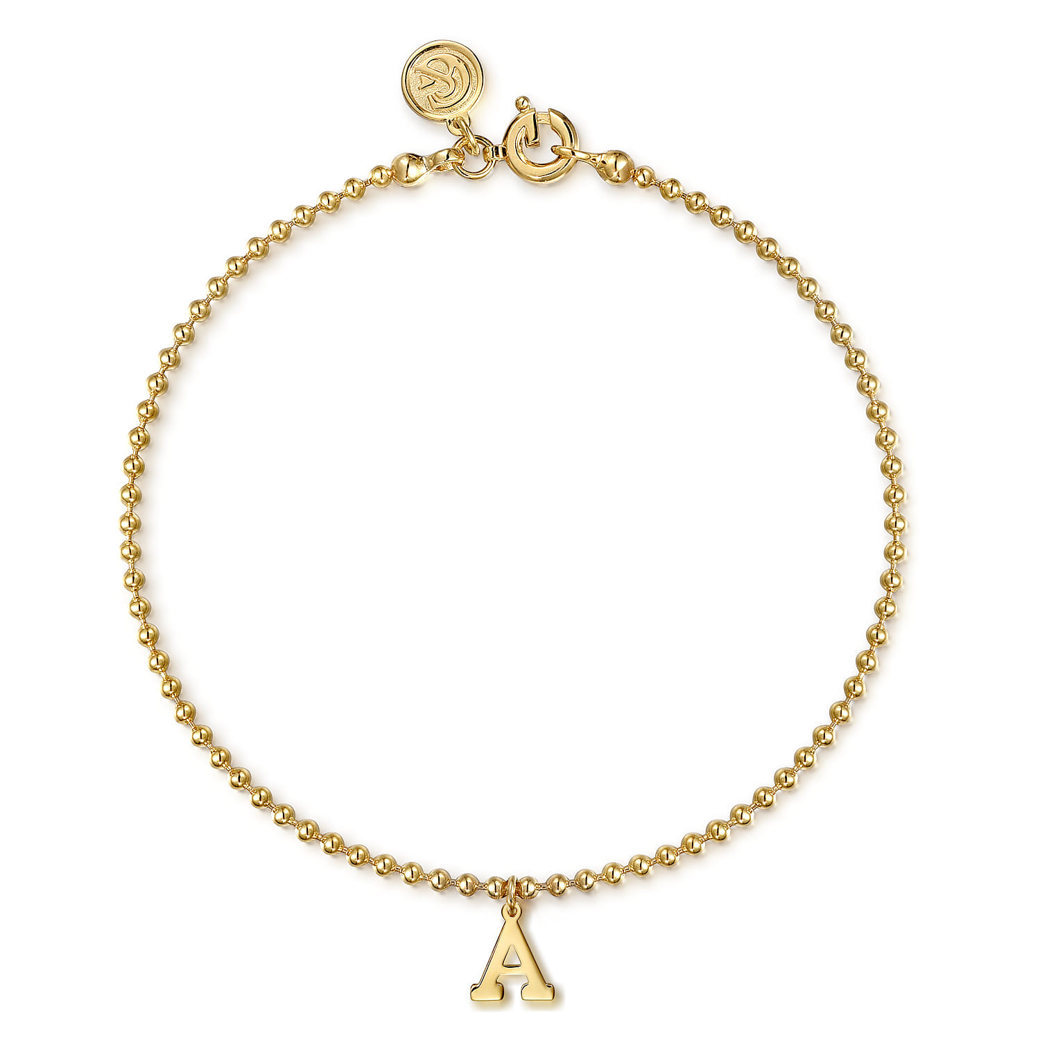 14K Yellow Gold Bujukan Initial Bracelet