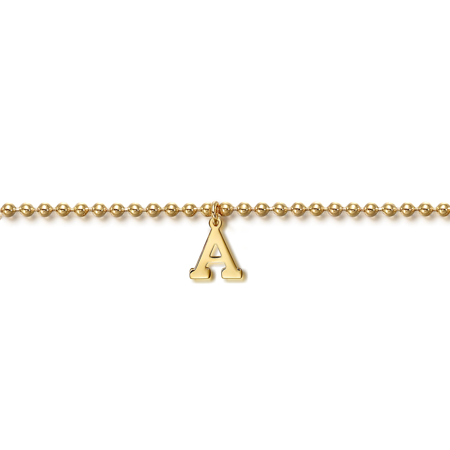 14K Yellow Gold Bujukan Initial Bracelet