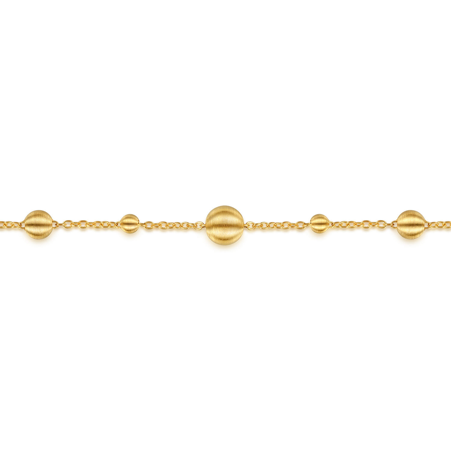 Chain Bracelet Station 14K Yellow Gold Bujukan