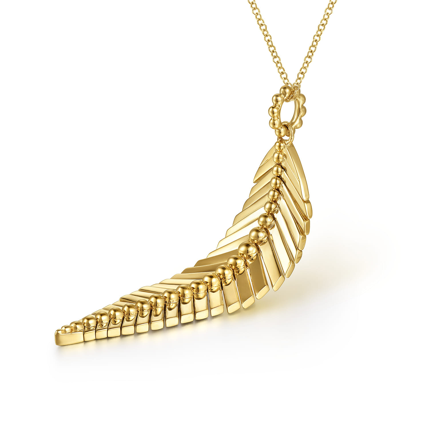 Pendant Necklace 14K Yellow Gold Bujukan
