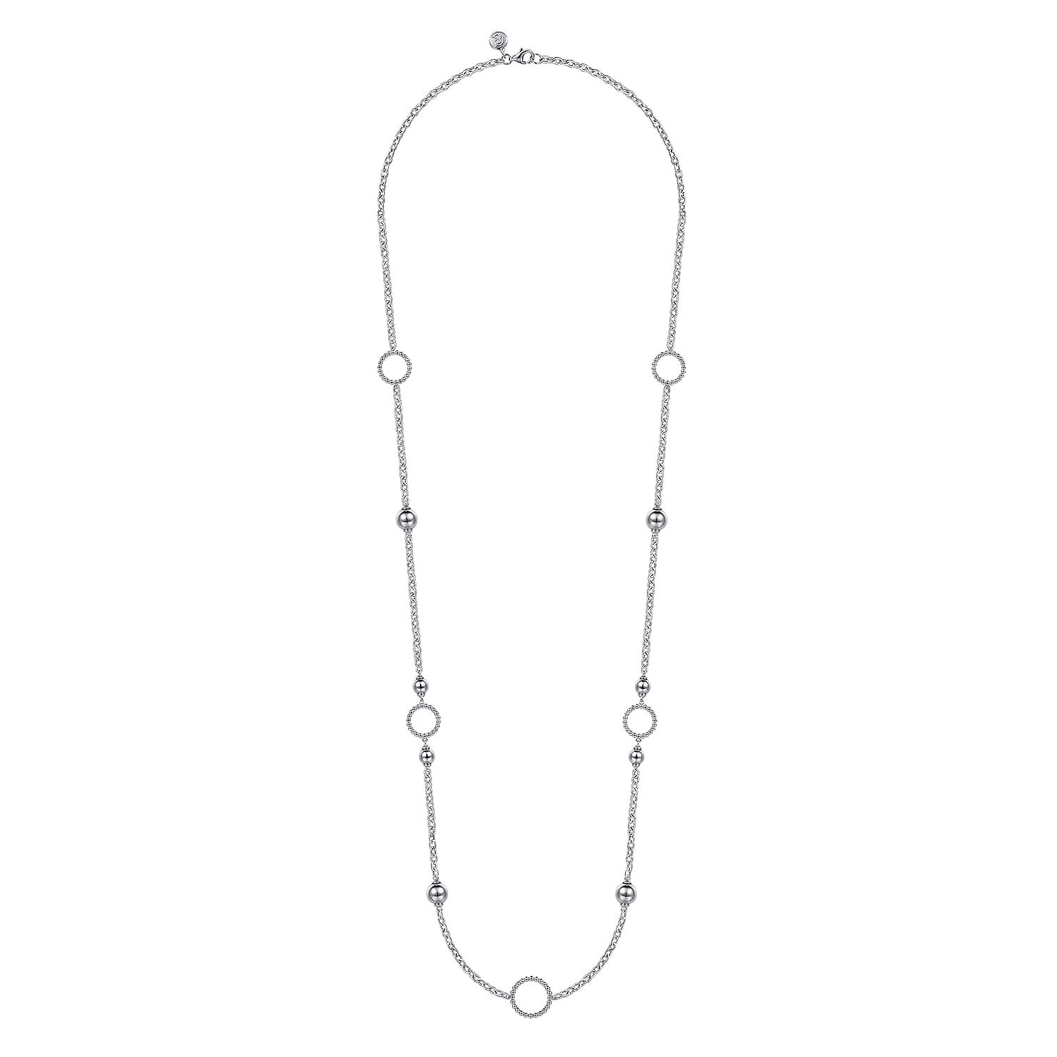 925 Sterling Silver Round Beads Bujukan Necklace