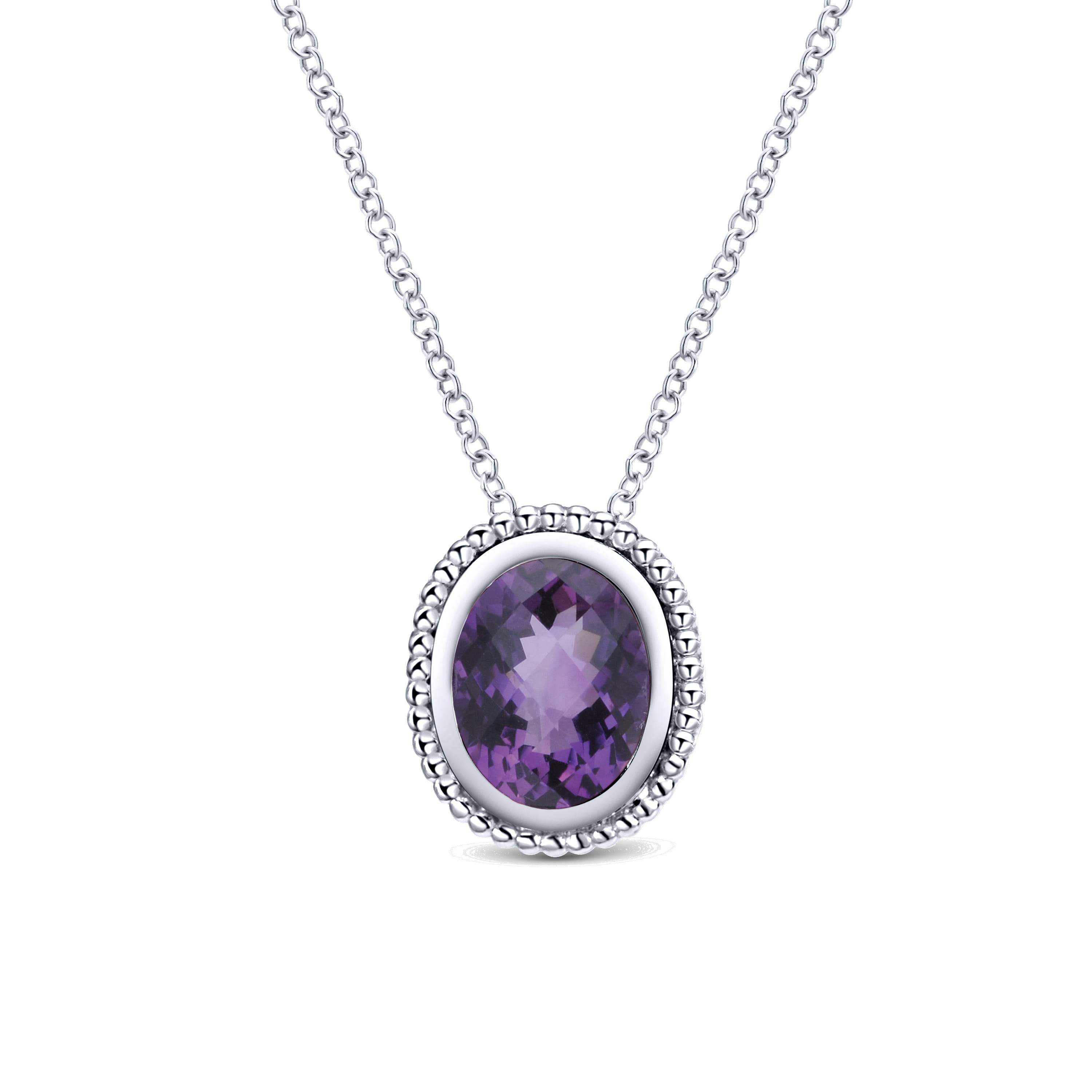 925 Sterling Silver Bujukan Blue Topaz Pendant Necklace