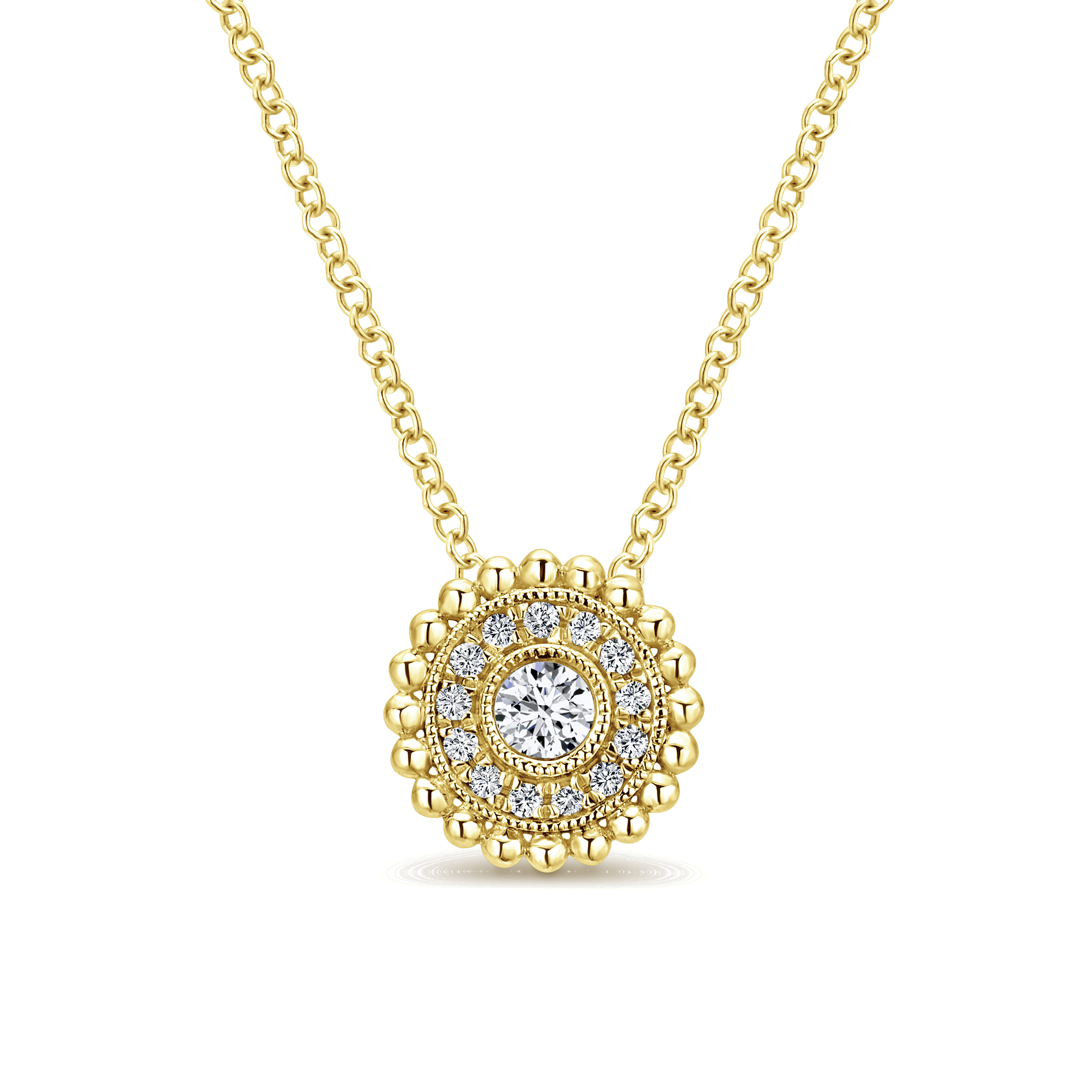 14K Yellow Gold Fashion Necklace