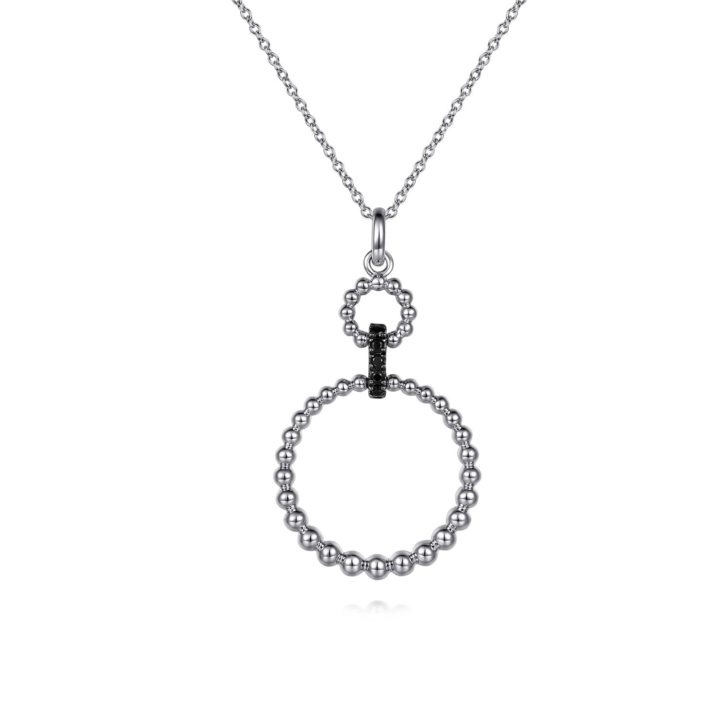 925 Sterling Silver Bujukan Link Drop Necklace