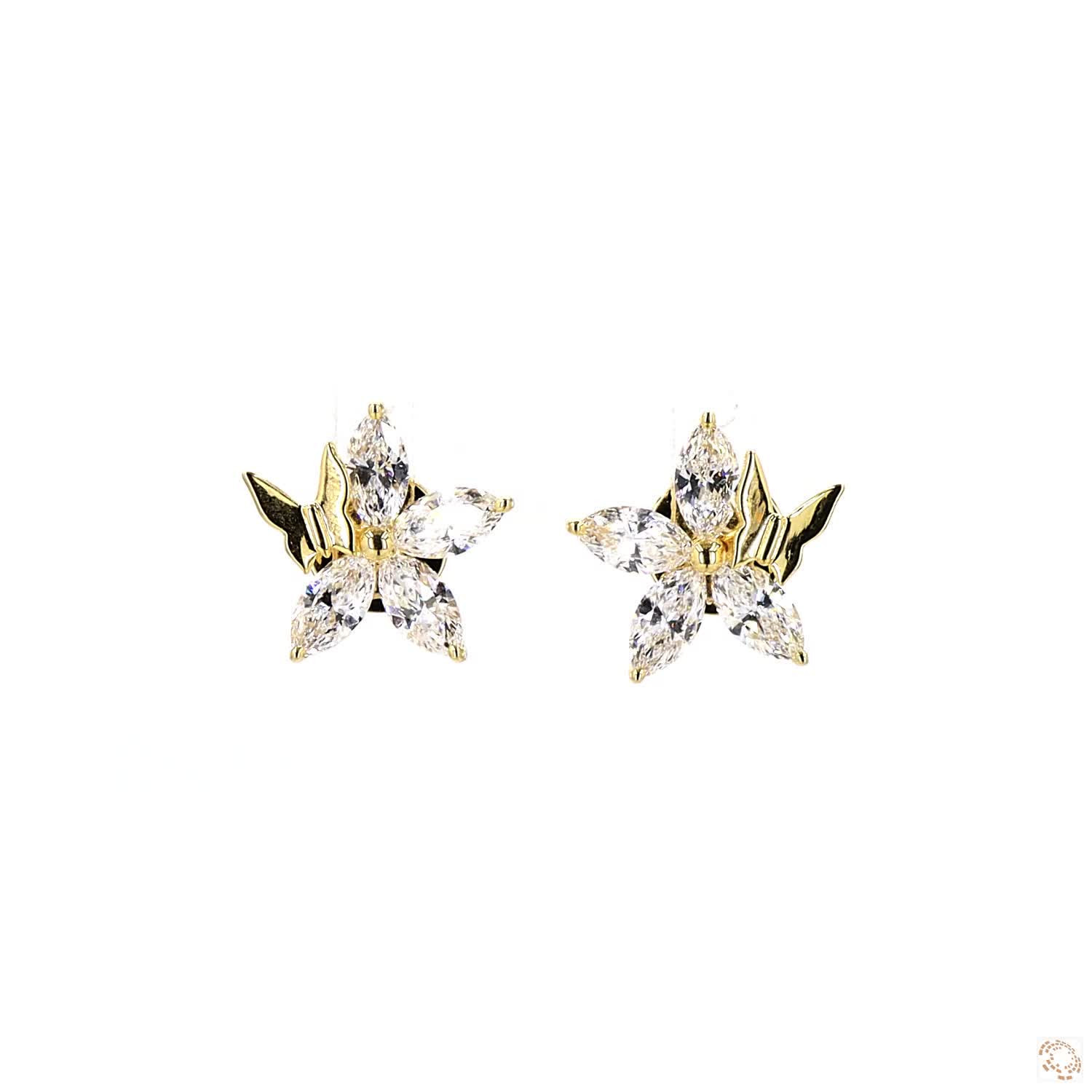 Star Butterfly Lab Grown Diamond Earrings