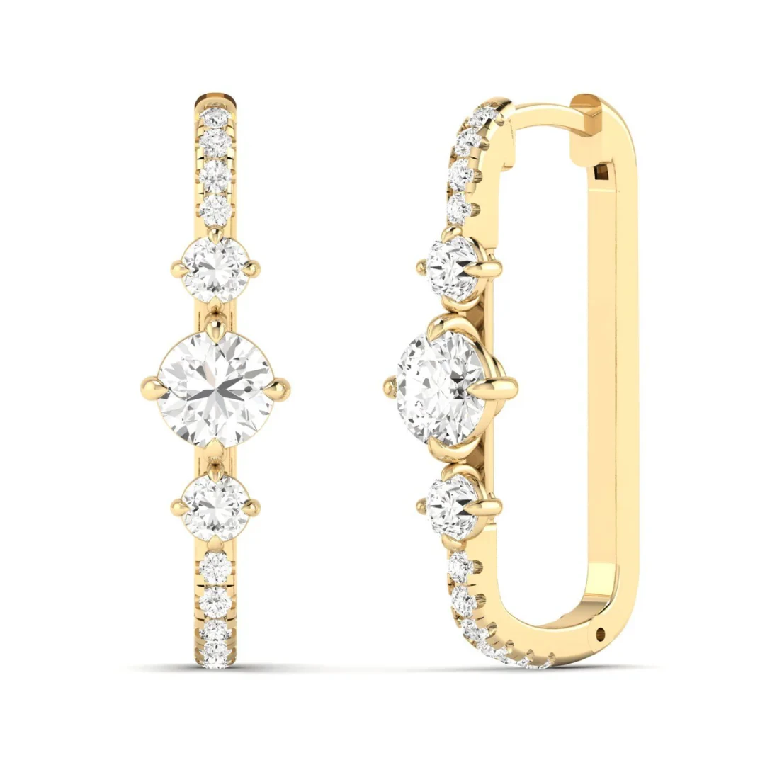 Starlight Lab Grown Diamond Hoop Earrings