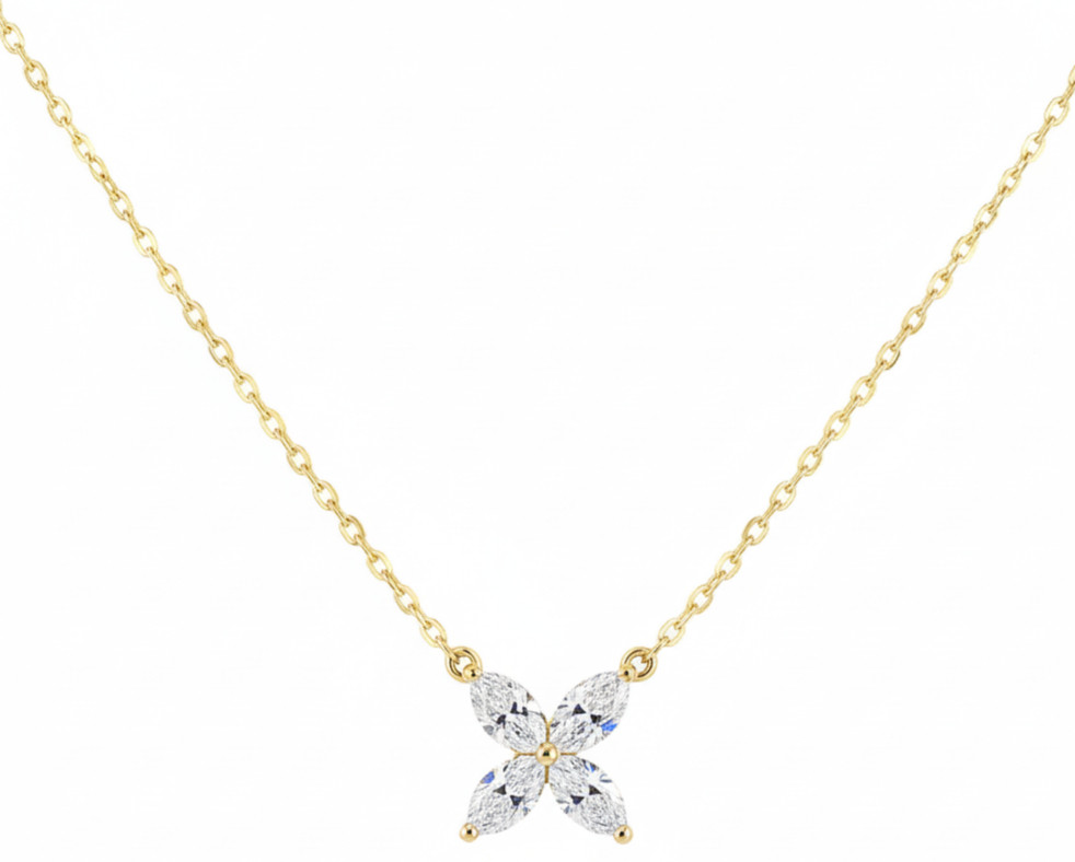 Flora Lab Grown Diamond Pendant Necklace