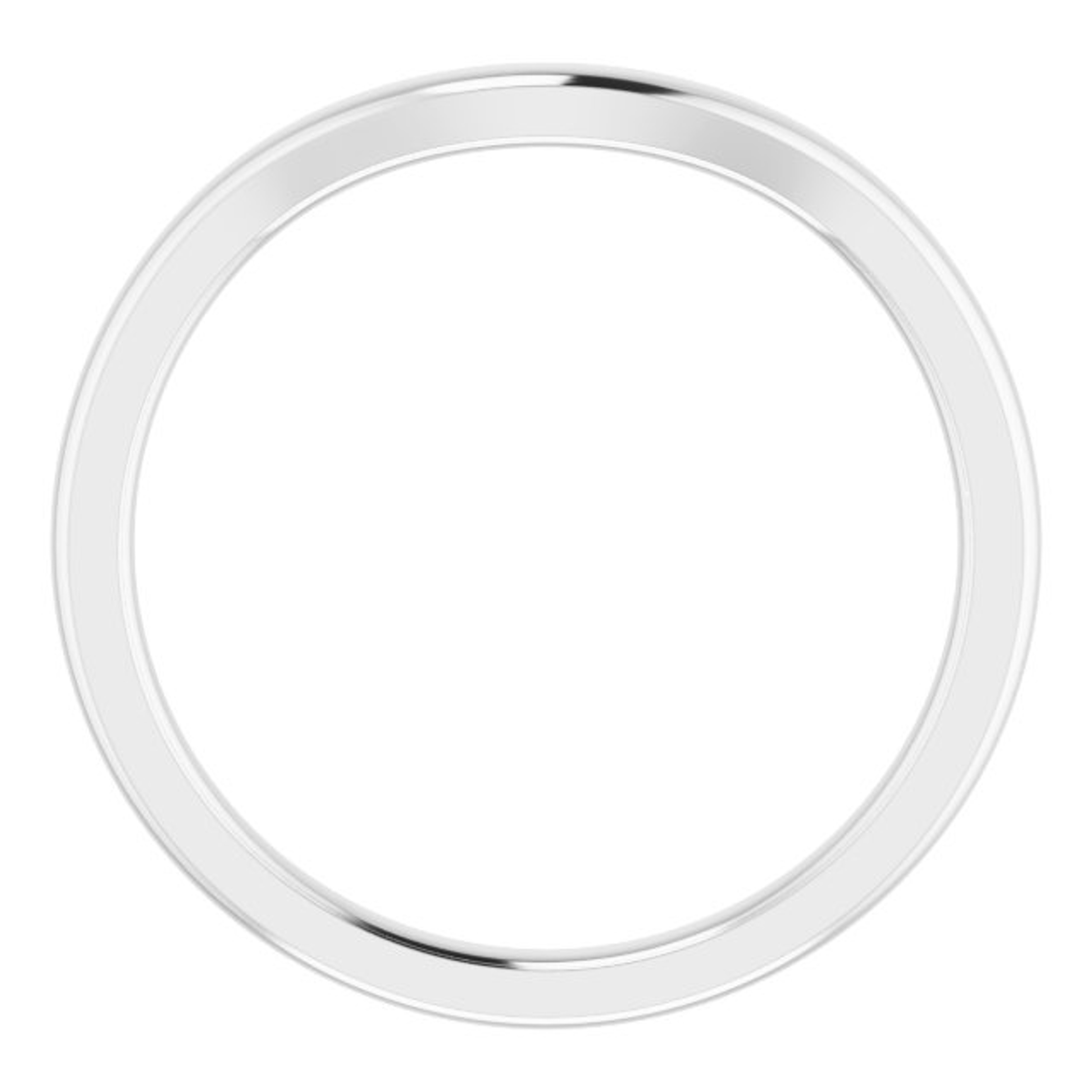 curved polished wedding ring