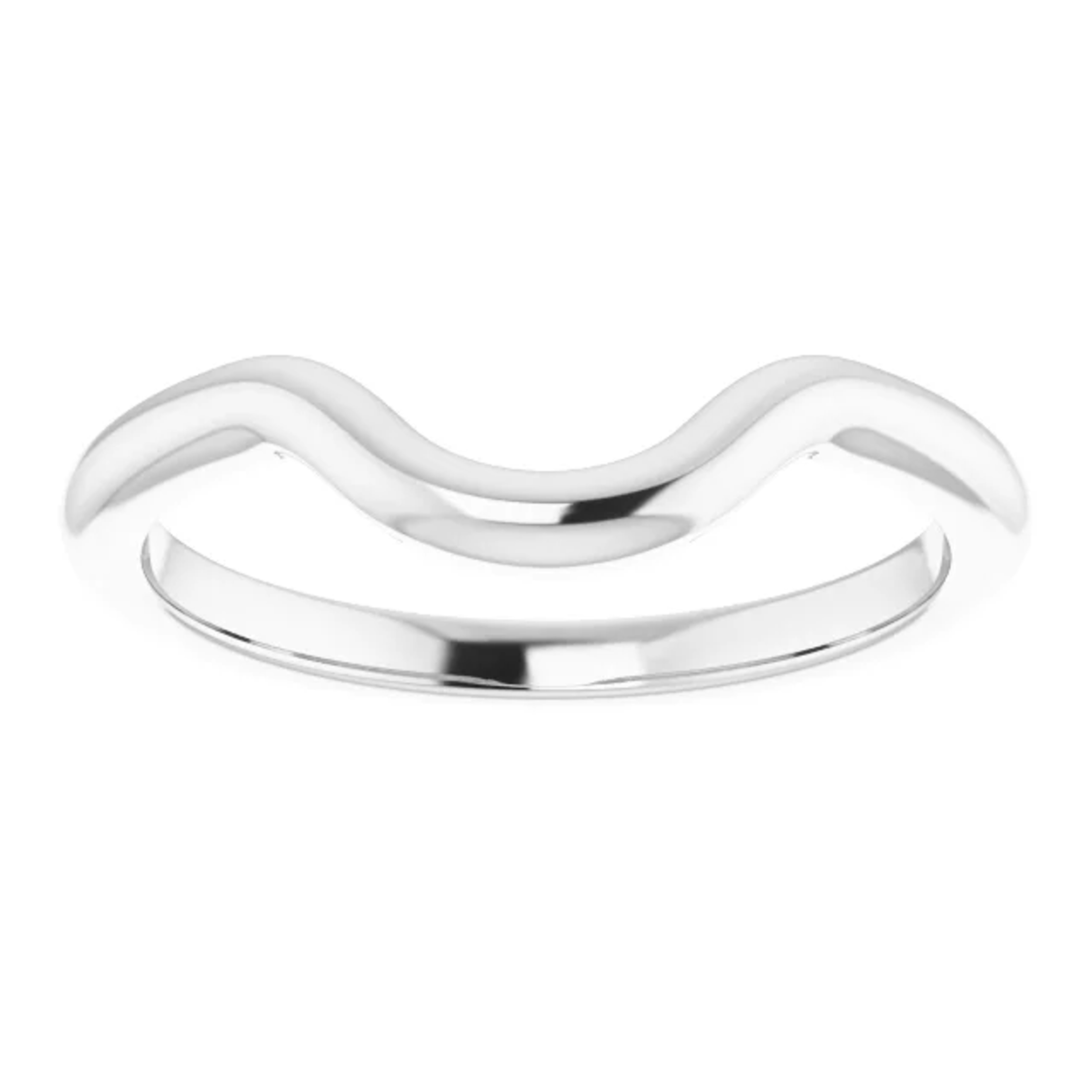 curved wedding ring