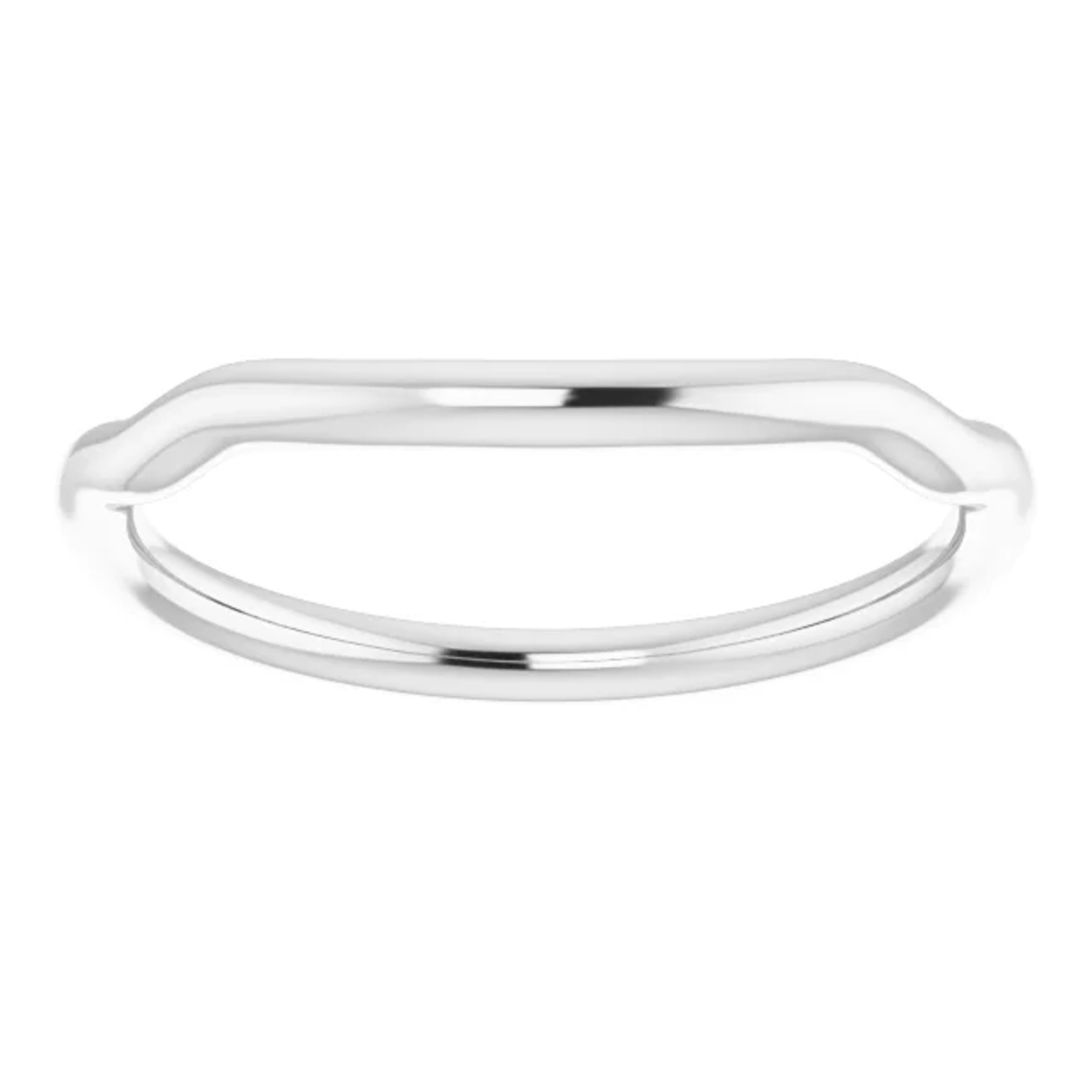 curved wedding ring