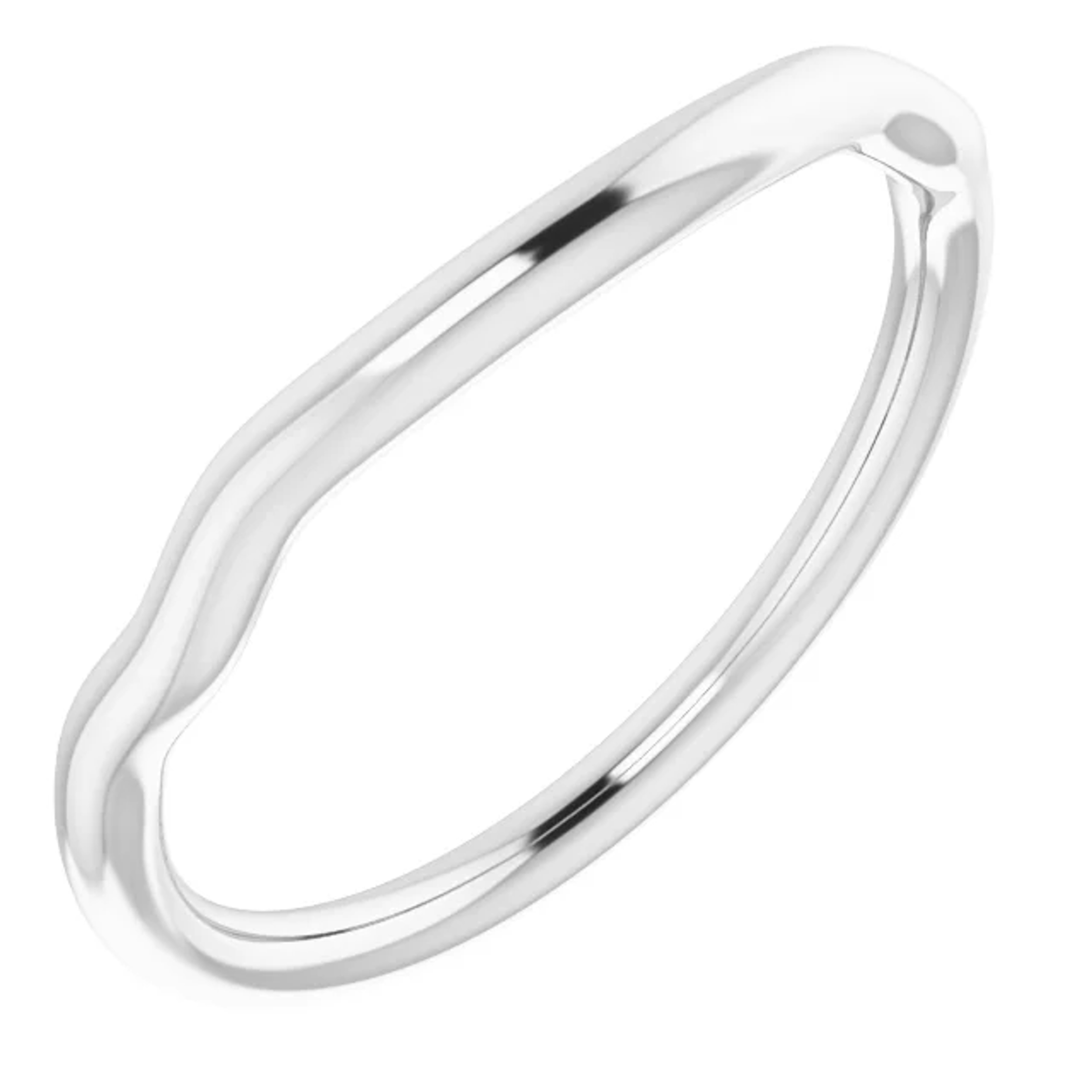 curved wedding ring