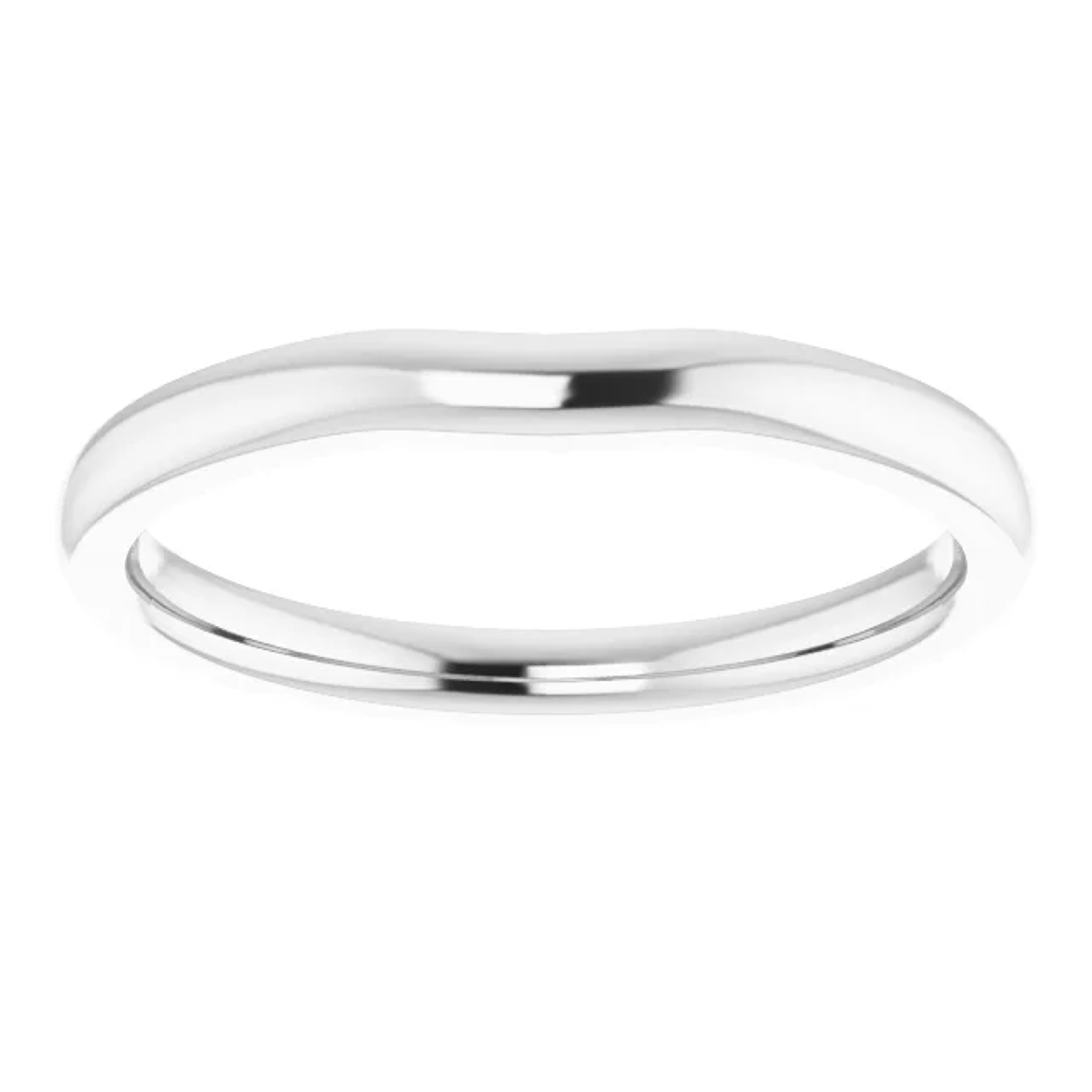 curved wedding ring
