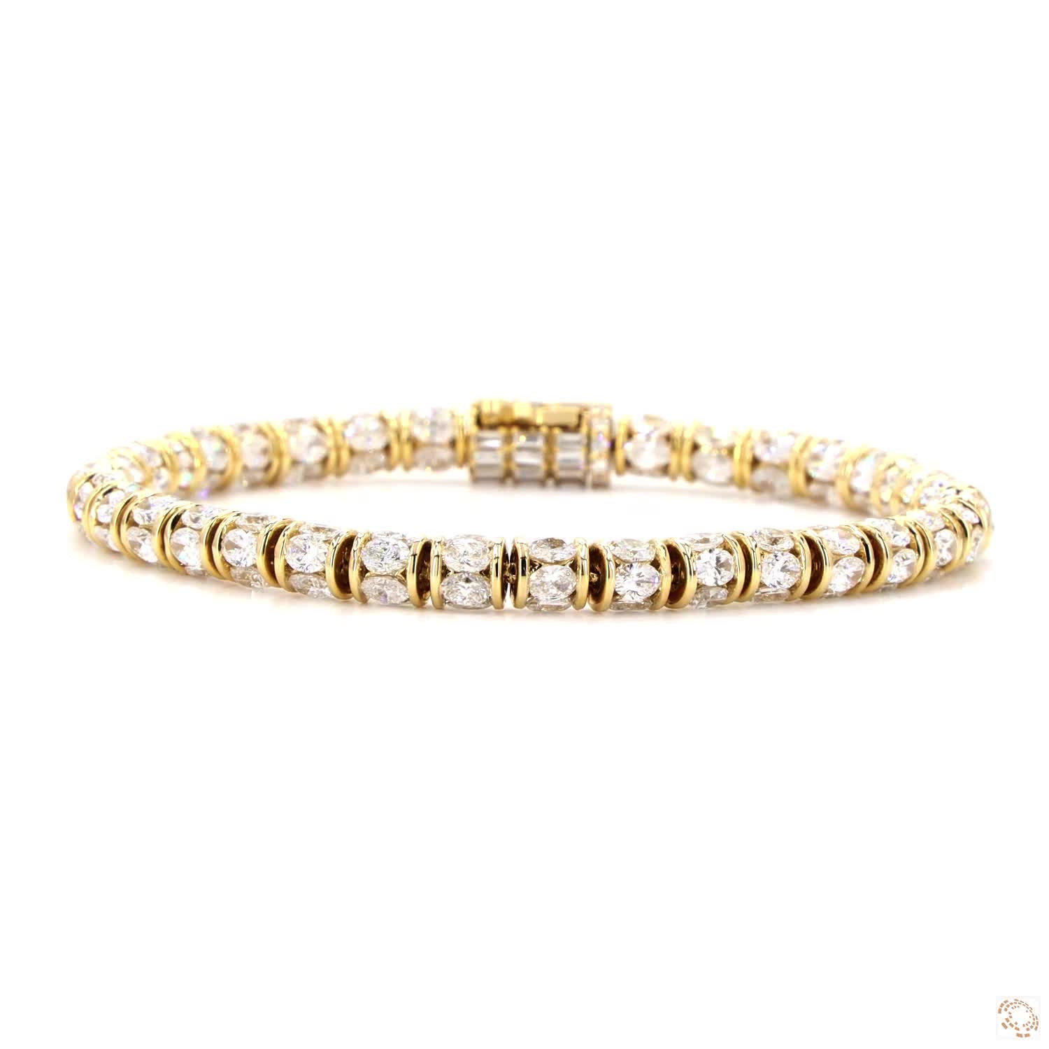 360 Oval Lab Grown Diamond Bracelet