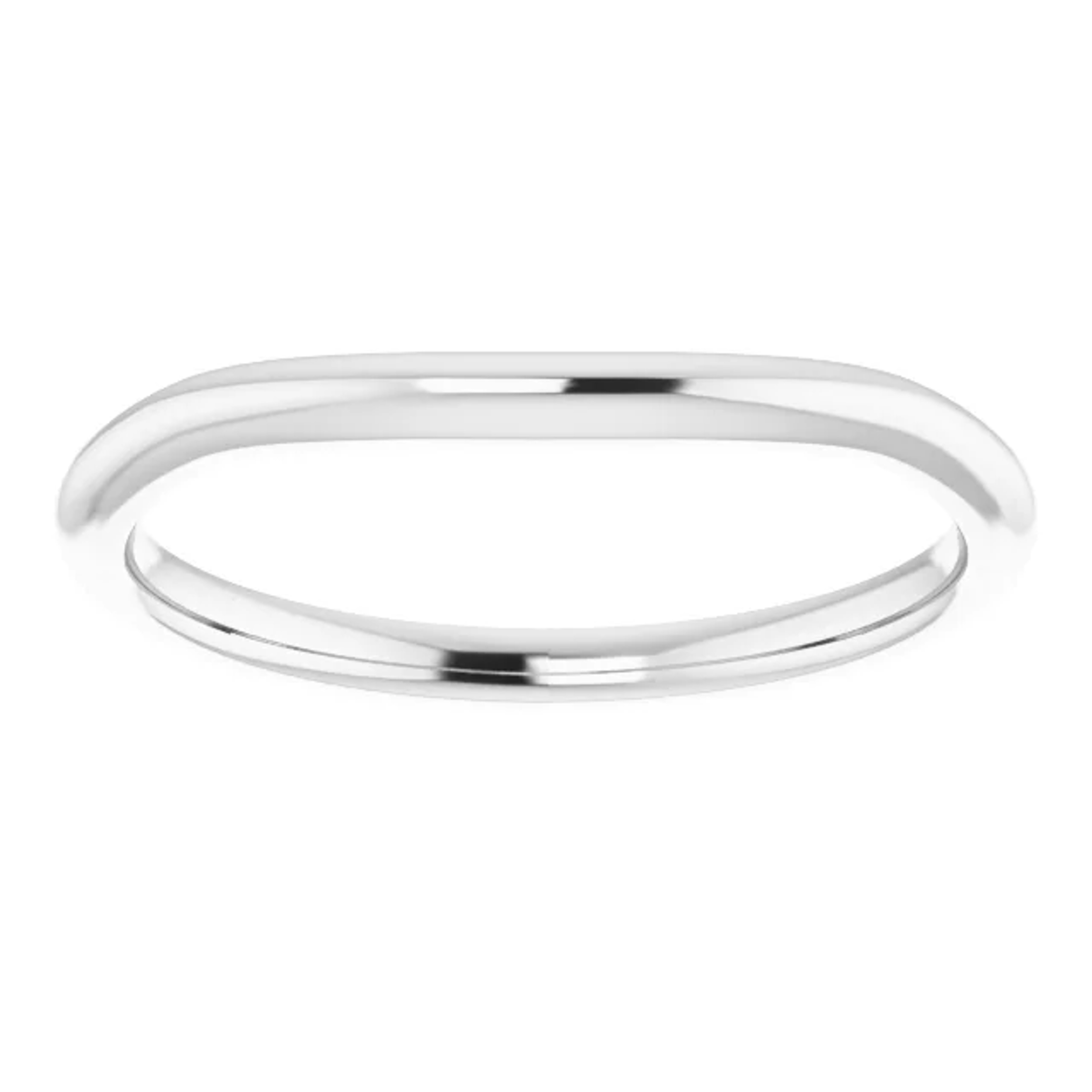 curved wedding ring