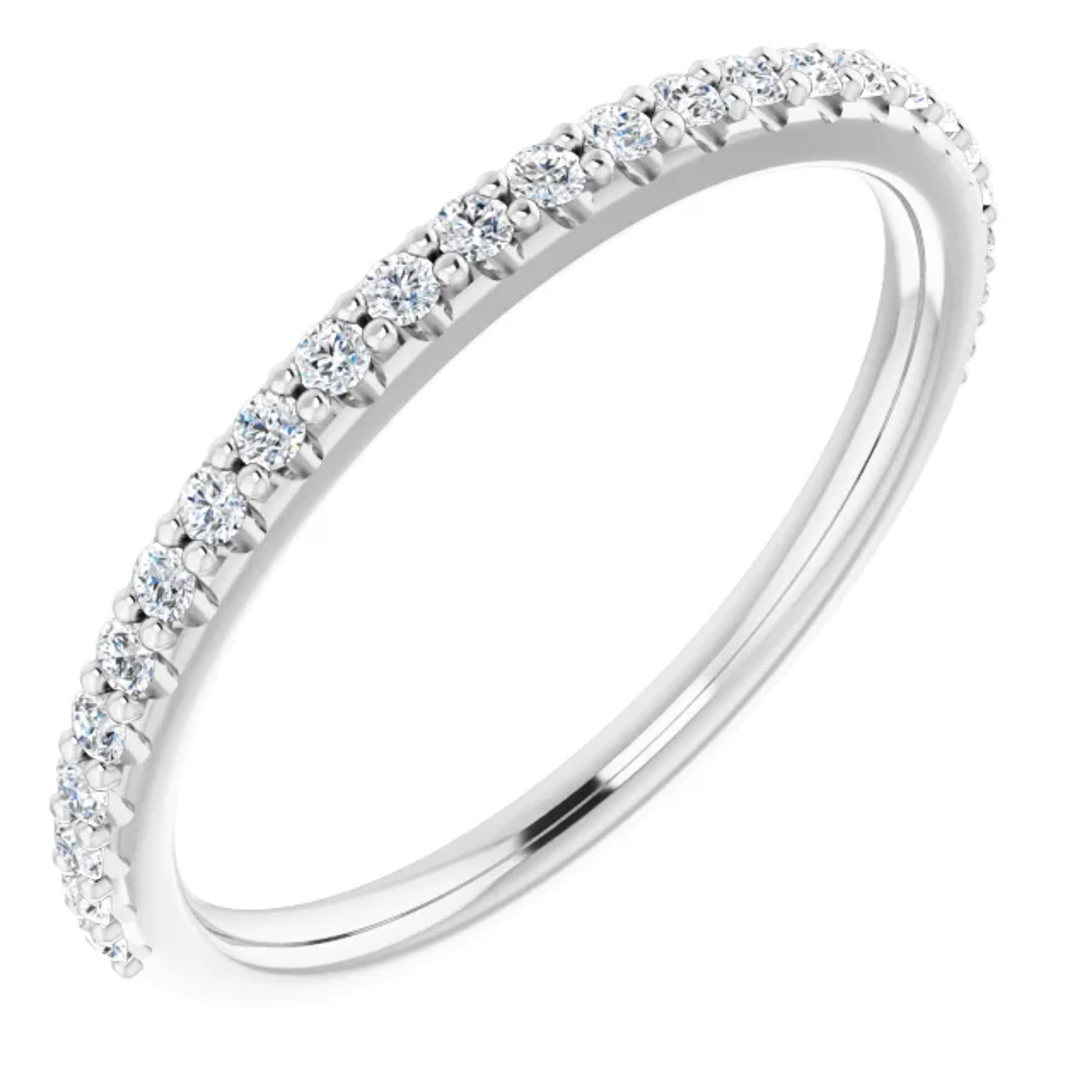 pave diamond wedding ring