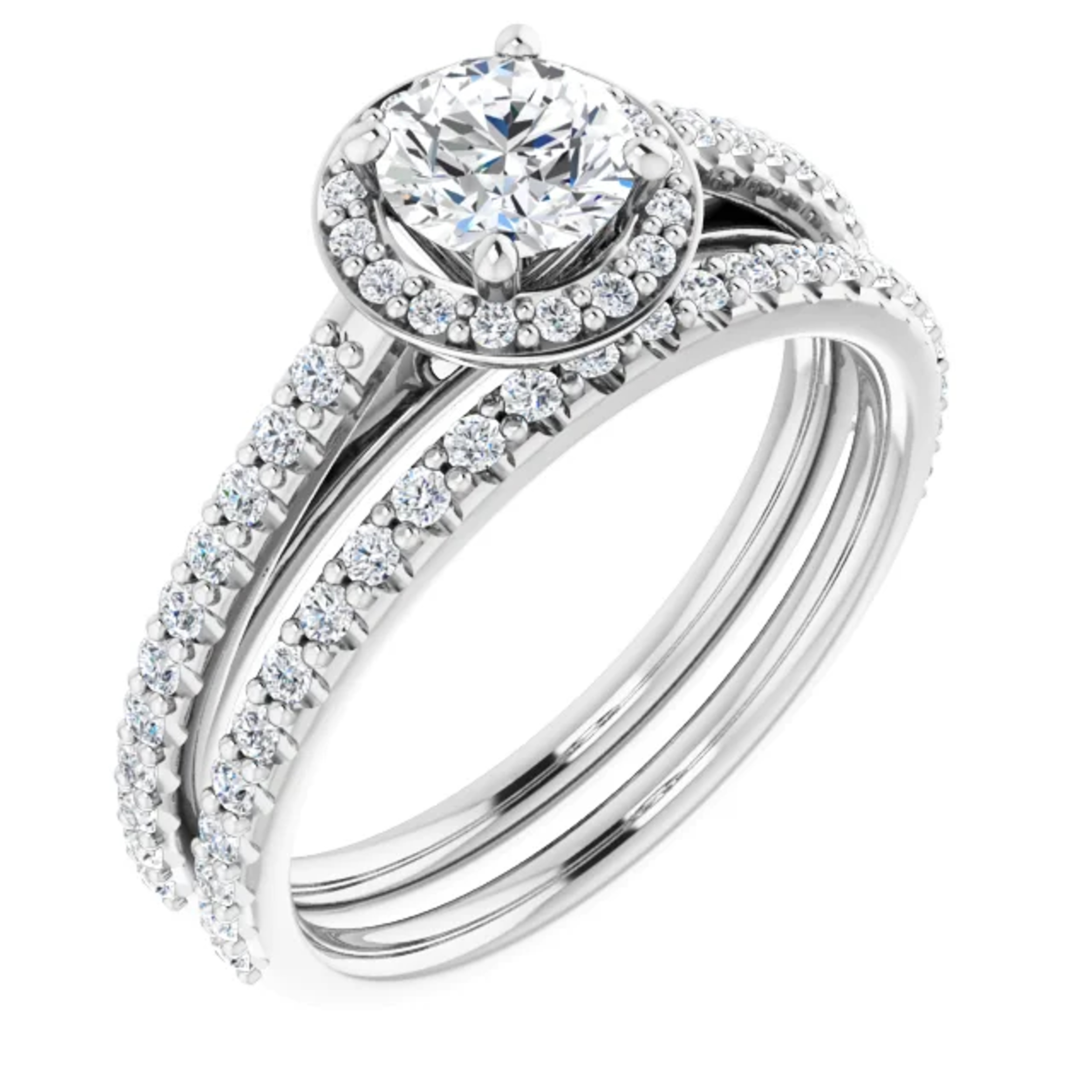 pave diamond wedding ring