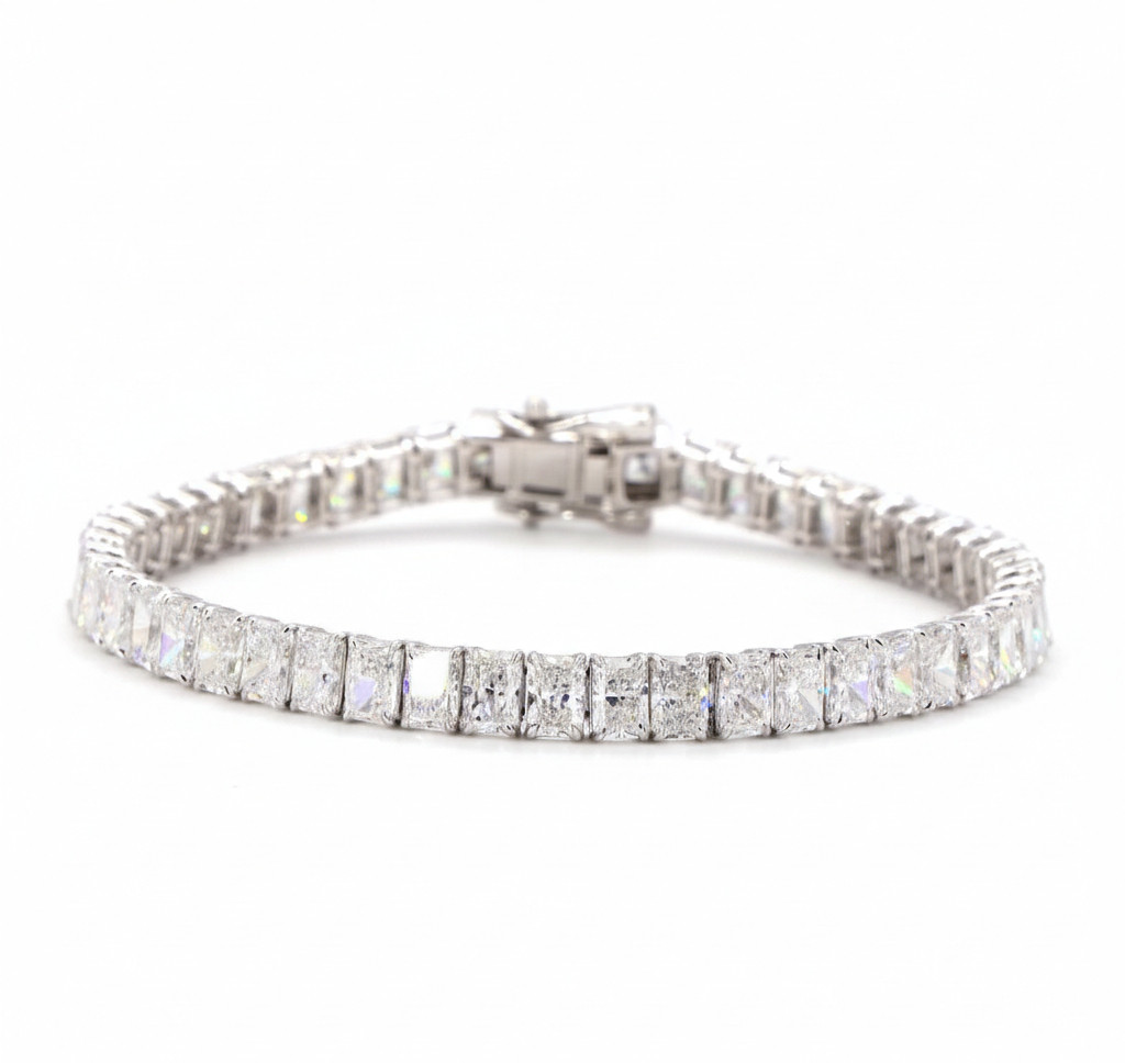 Tennis Radiant Lab Grown Diamond Tennis Bracelet