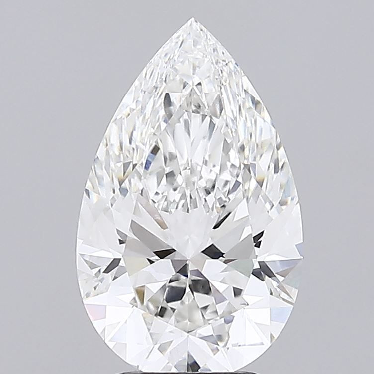 3.78 Pear F VVS2 Lab Grown Diamond 7858