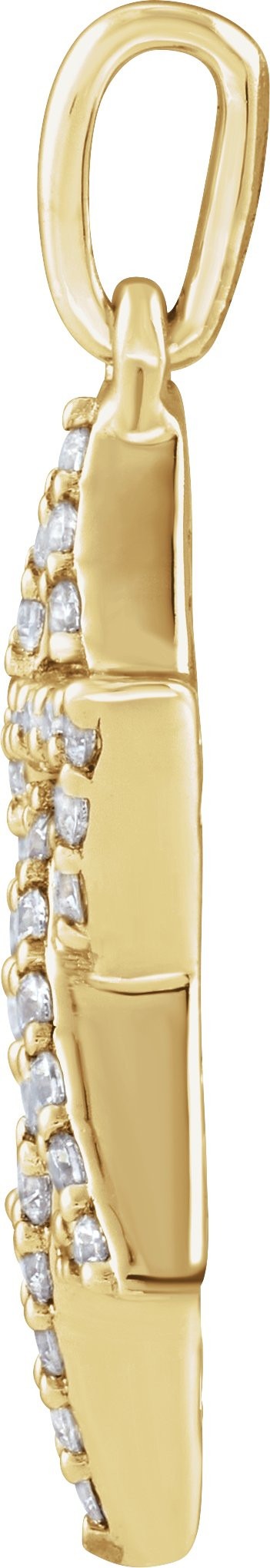 14K Yellow Gold Vermeil 3/8 CTW Lab-Grown Diamond Star of David Pendant