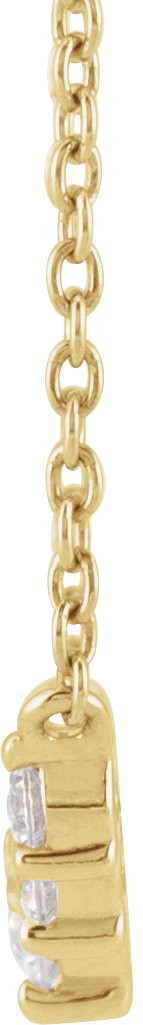 14K Yellow Gold Vermeil 1/3 CTW Lab-Grown Diamond Graduated 18" Necklace