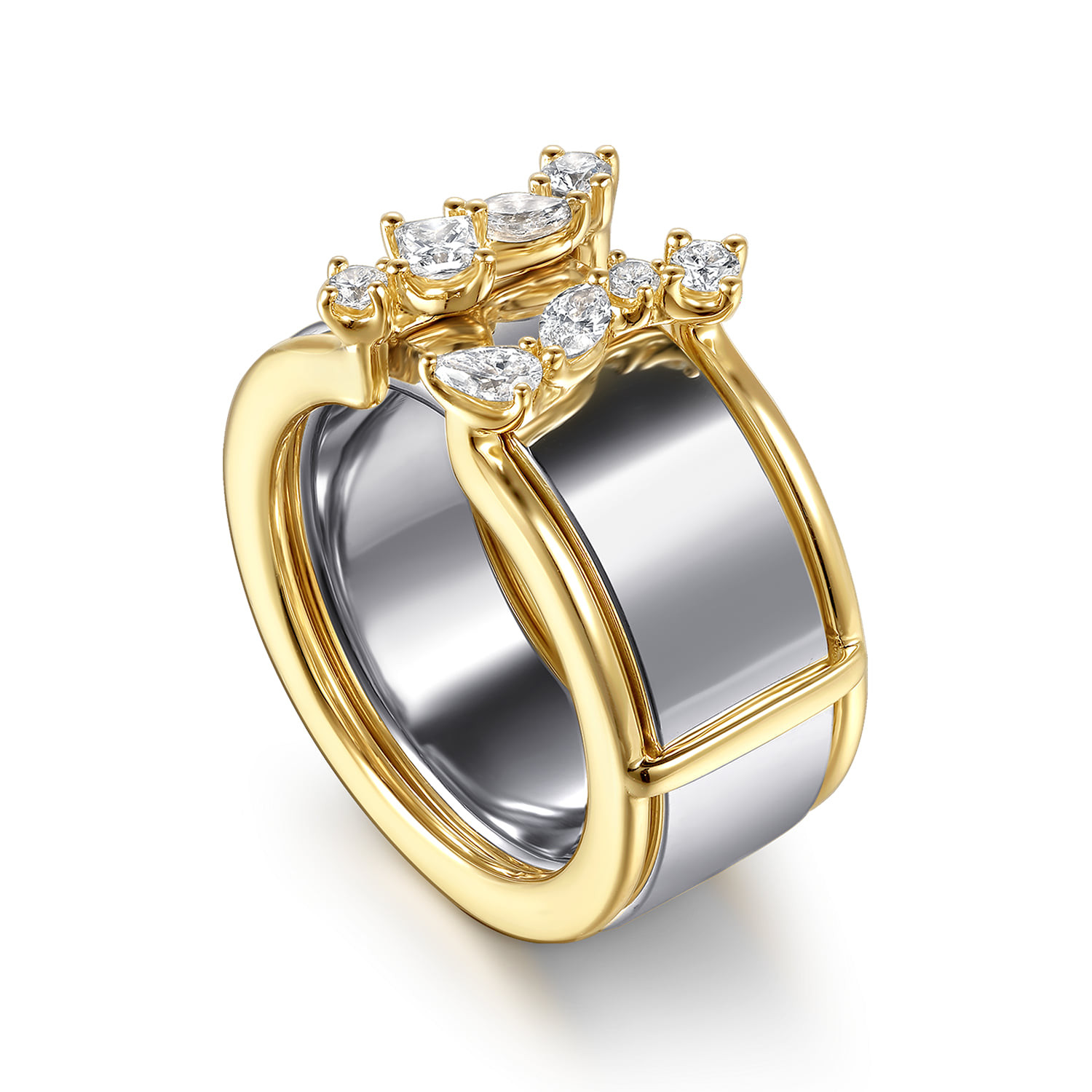 Diamond Marquise Open Smart Ring Enhancer