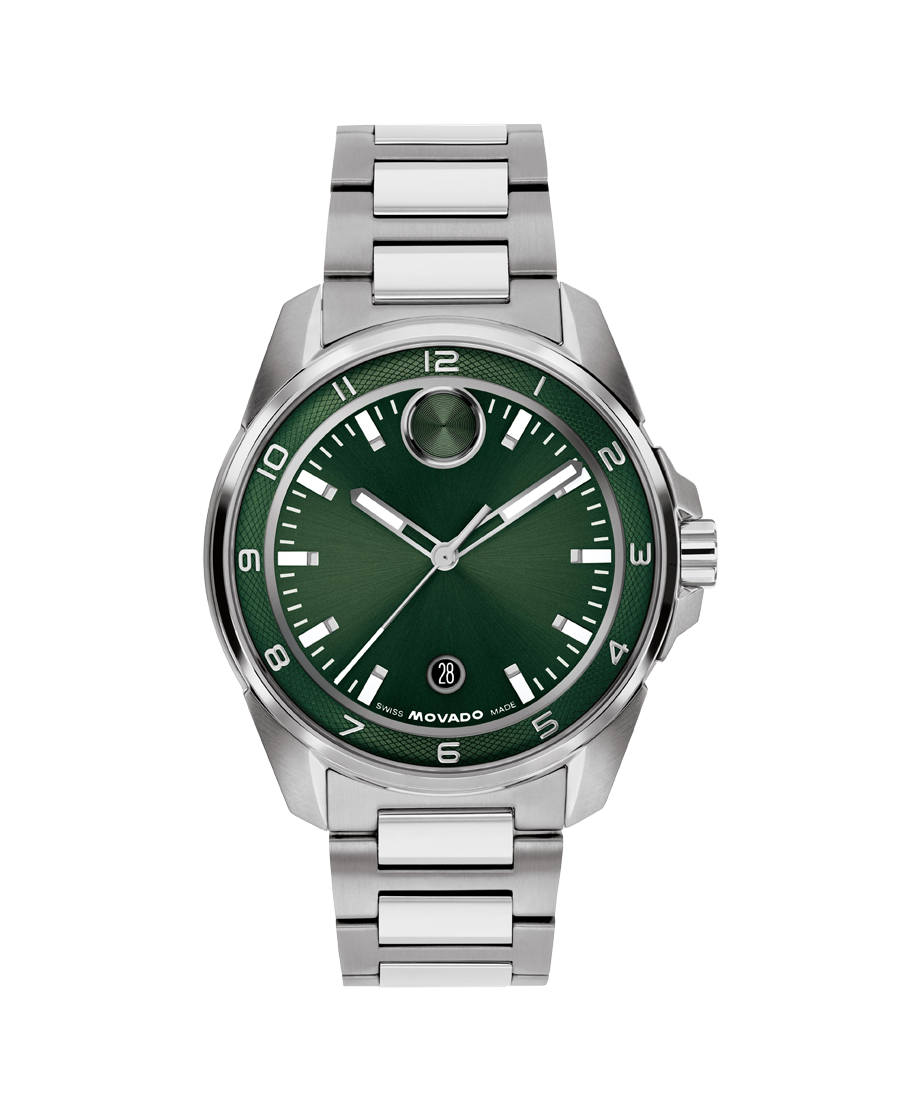 Movado 42MM BOLD Verso S Green Men's Watch